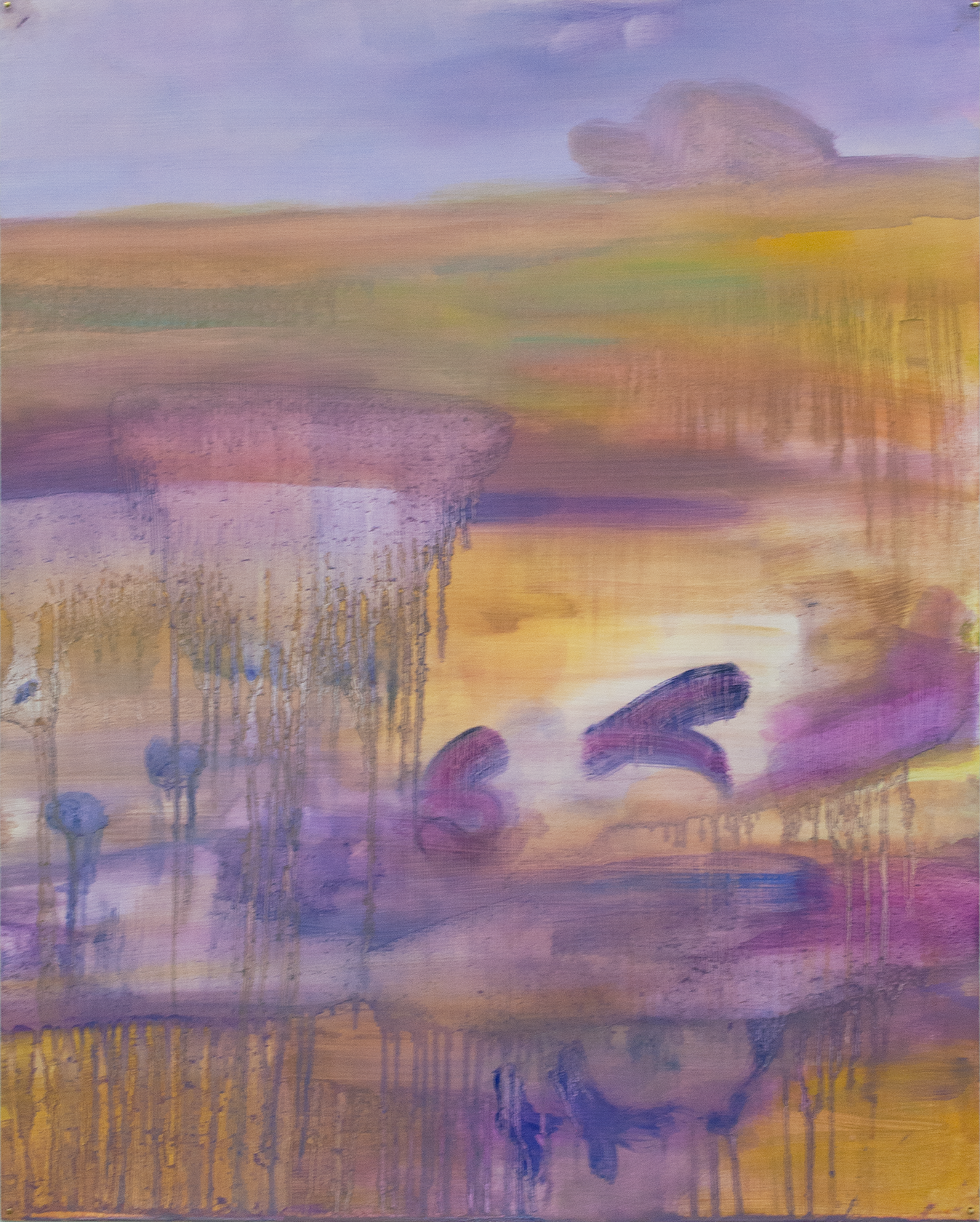 Untitled, 2023, oil on paper, 24 x 19 inches 