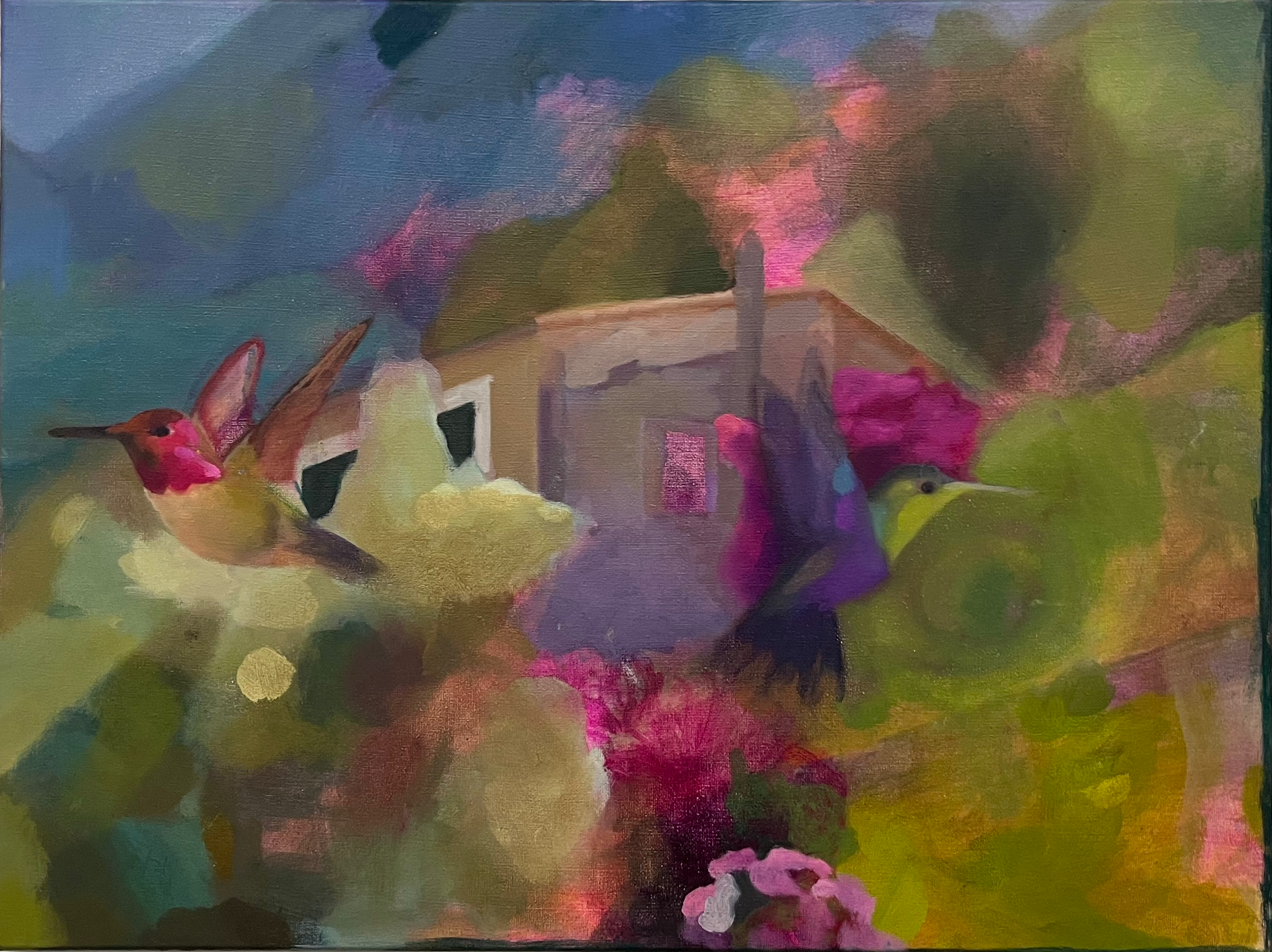 Glipse of Deià, 2022, oil on canvas