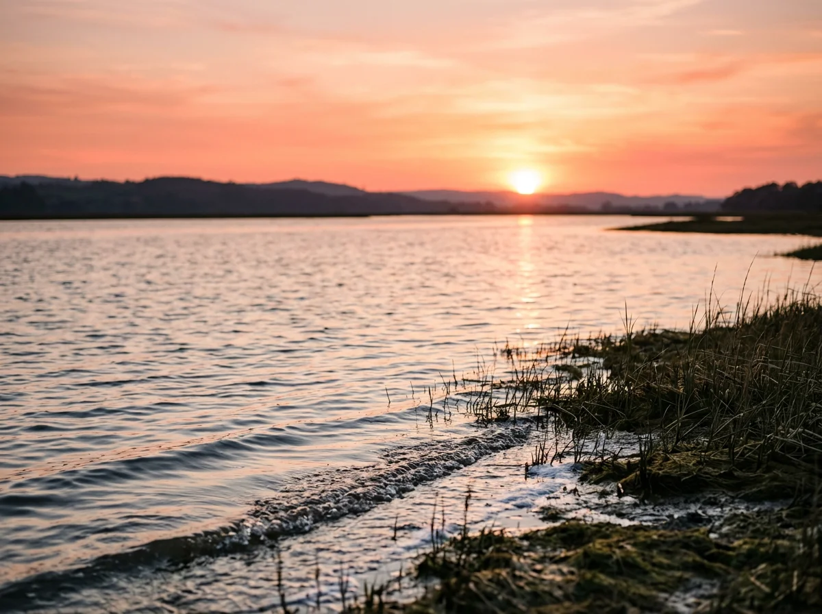 Estuary at sunset