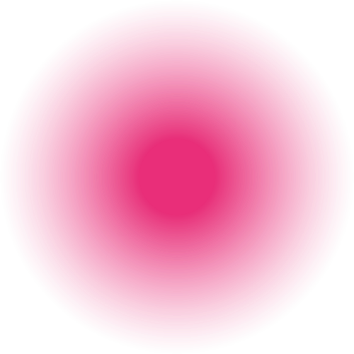 Pink circular shape with a glowing effect.