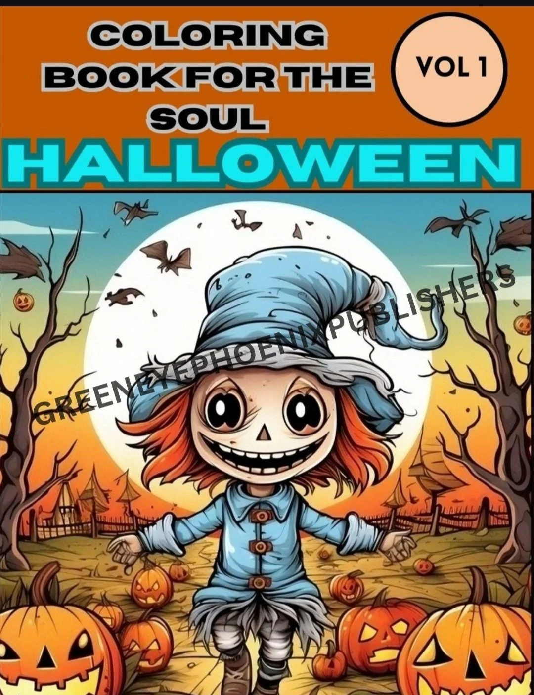 Halloween Coloring Book Vol 1. 25 cute images to color fun for the entire family. Chose up to 17 different coloring book with a variety of different content to color. With 25 IMAGES per book and 17 book total.