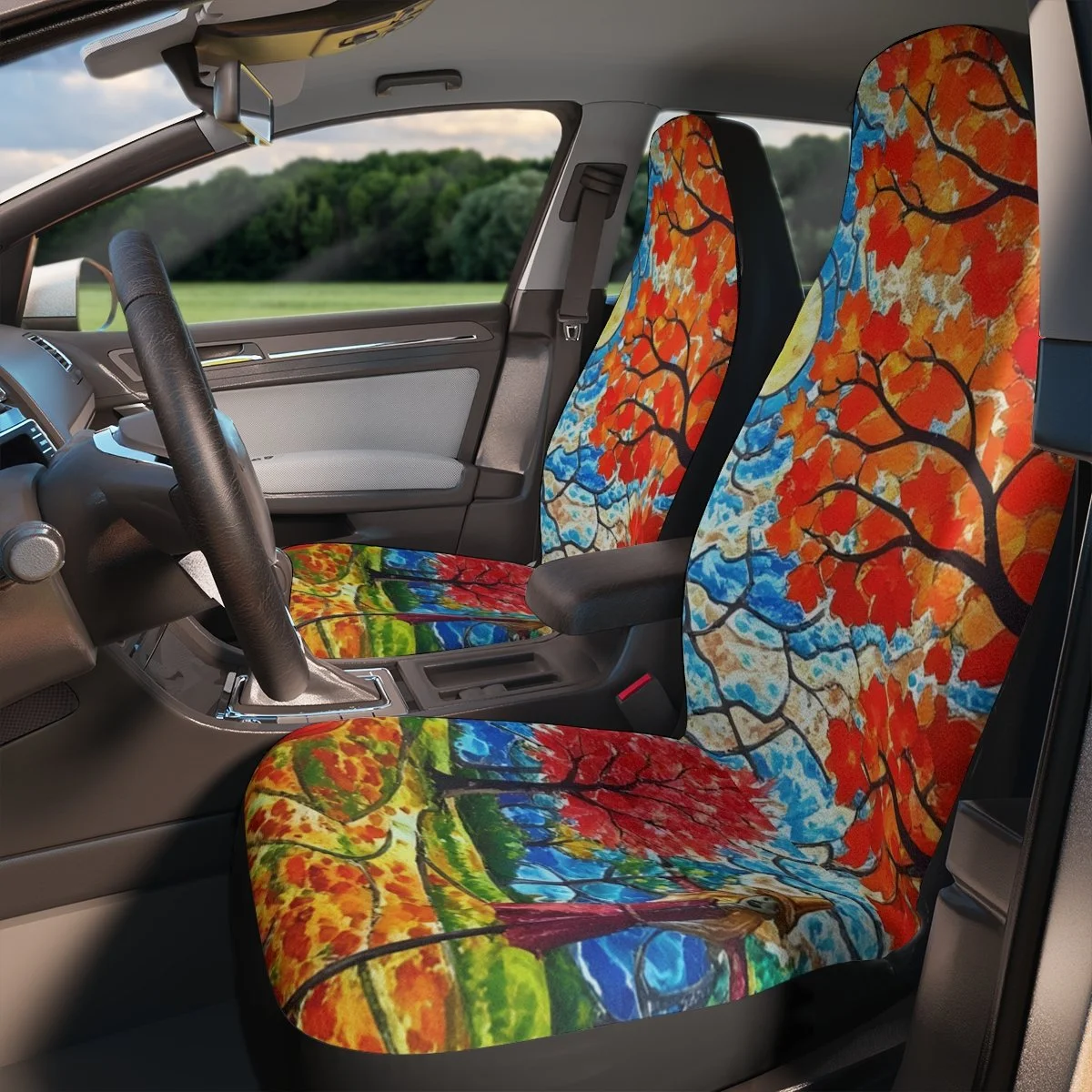 cute autumn Seat Covers that match the floor mats