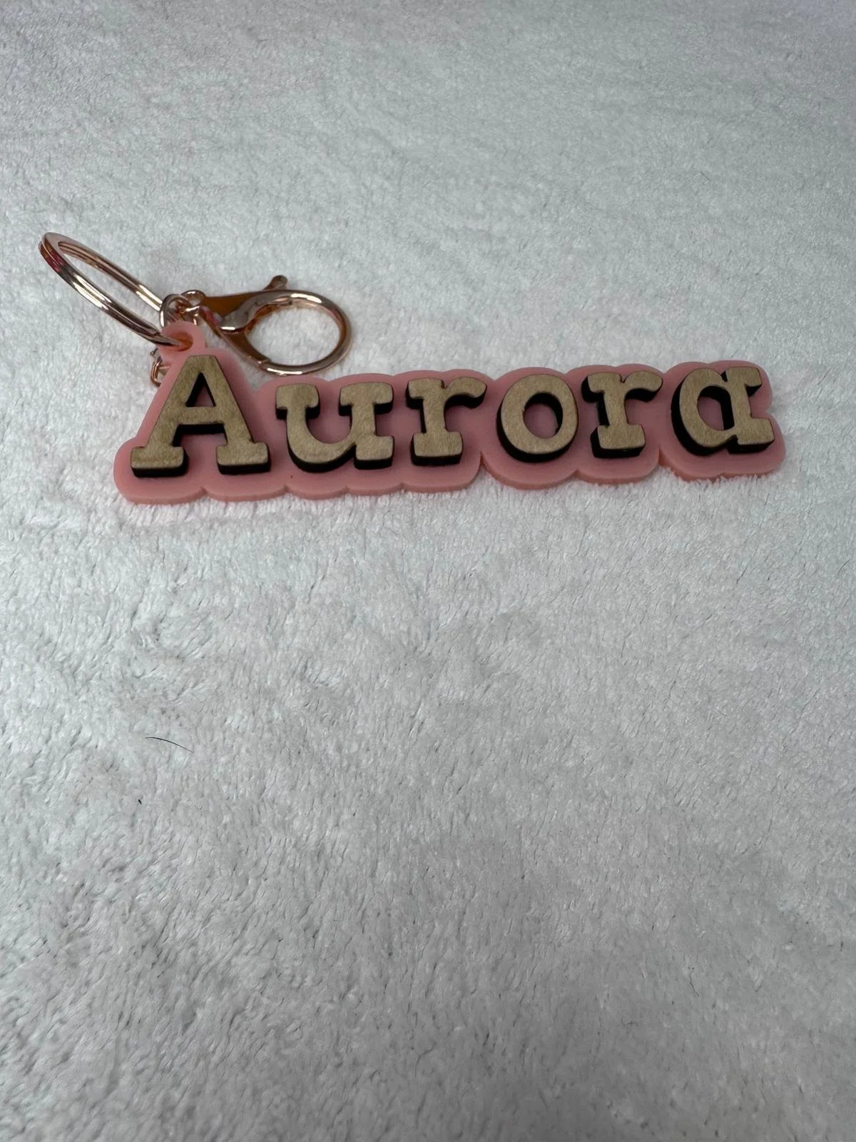 Personalized Wood & Acrylic Bag Tag