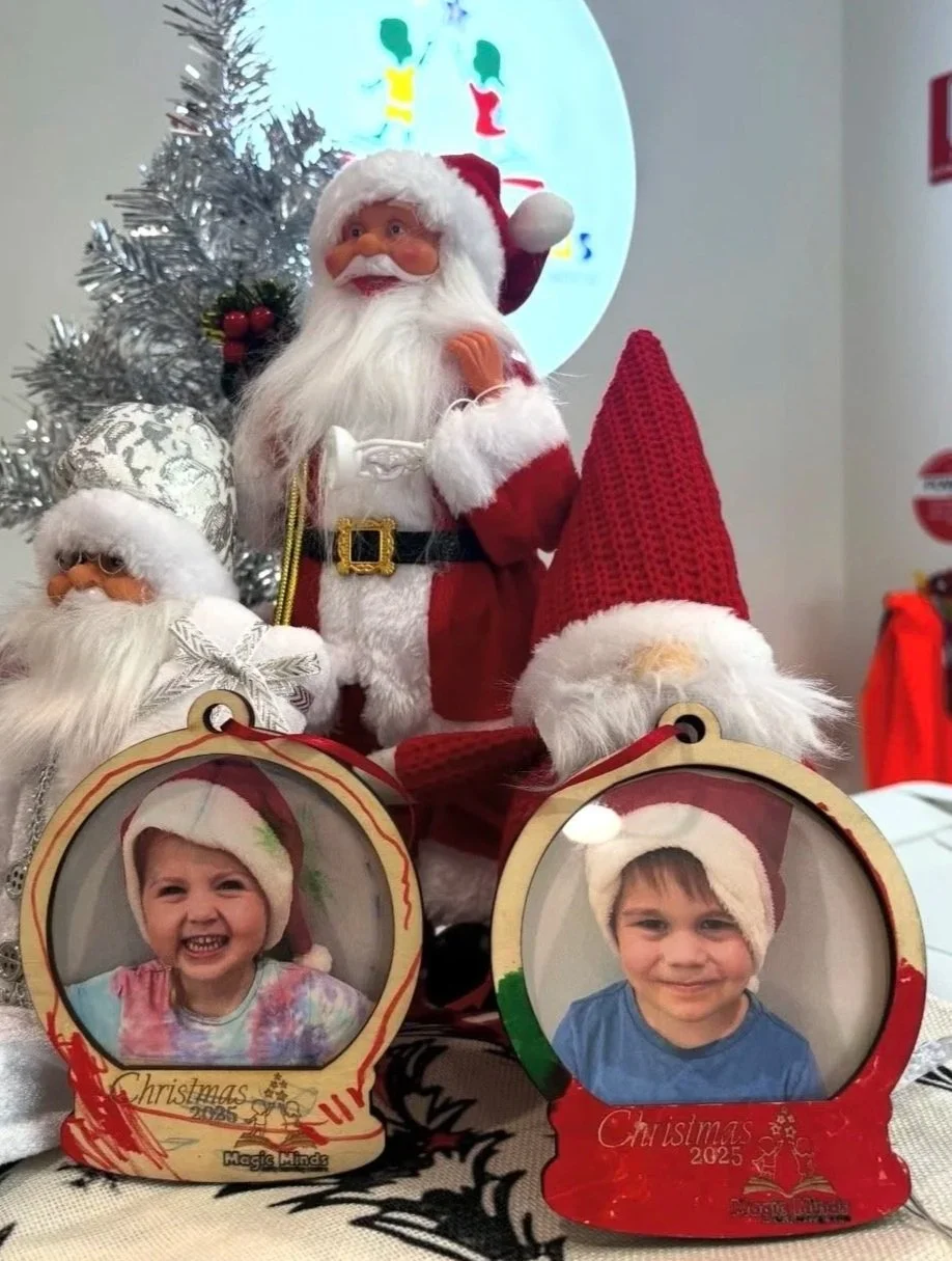 Wooden Christmas ornaments for childcare centres, supplied in bulk for children's Christmas craft activities and personalised holiday keepsakes.