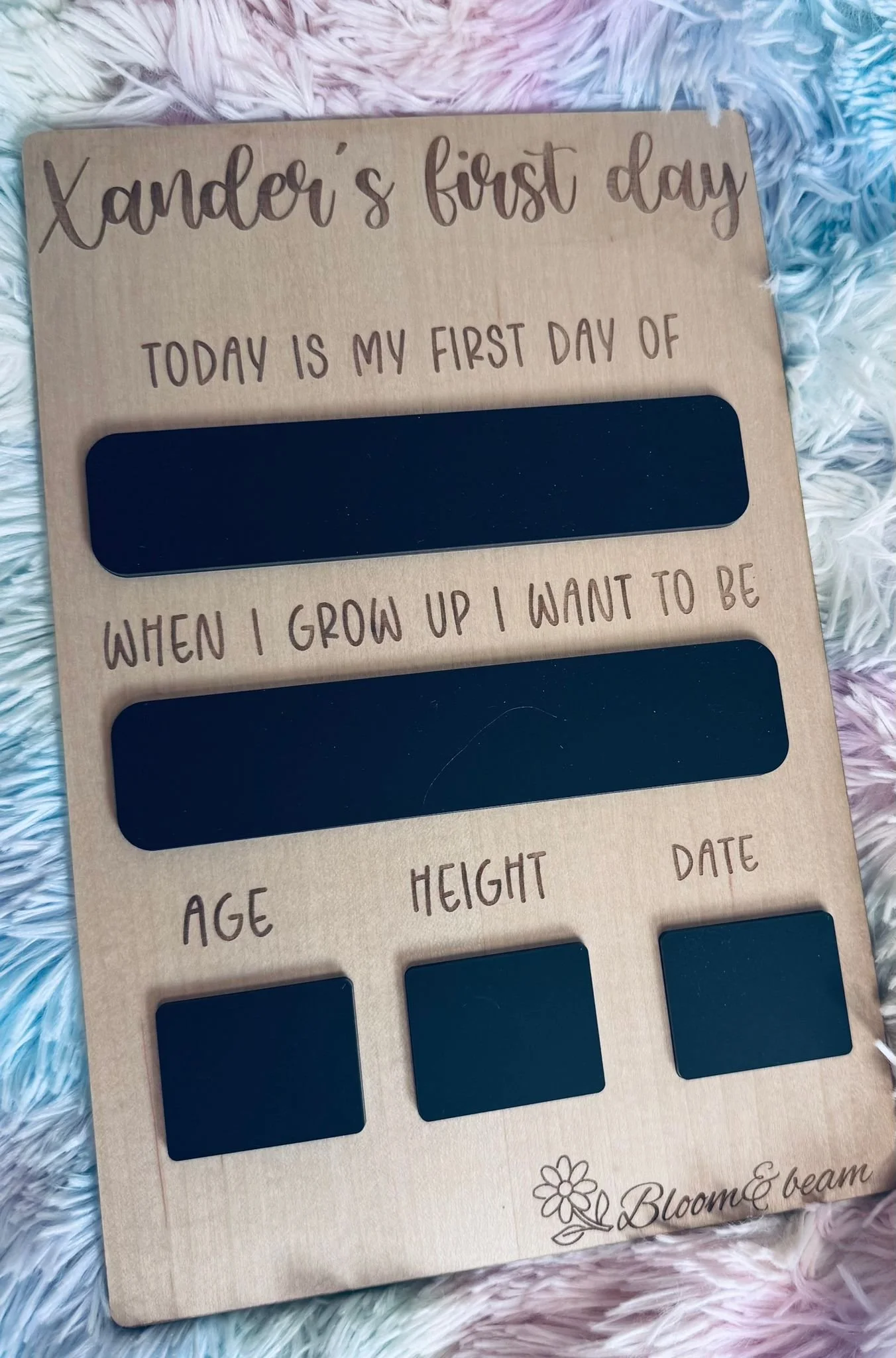First day Board (Blackboard)