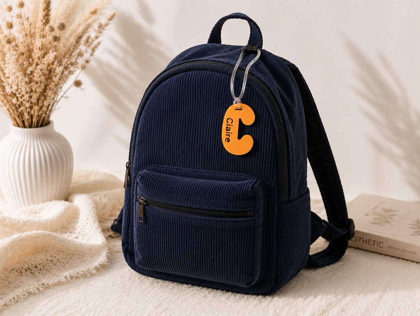 Acrylic Letter Bag Tag – Name Cut-Out