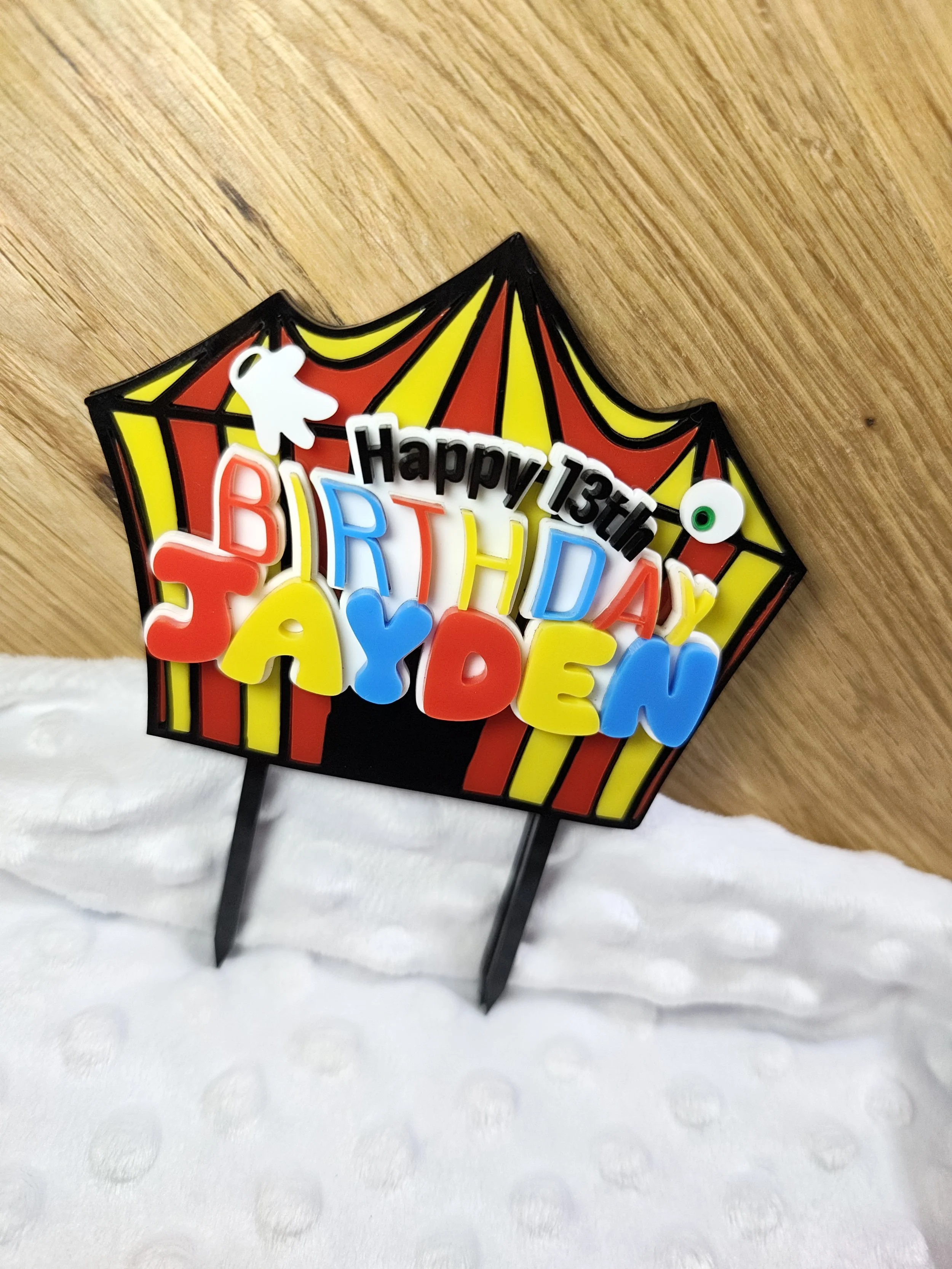 Personalised Statement Cake Topper – Custom Design Deposit
