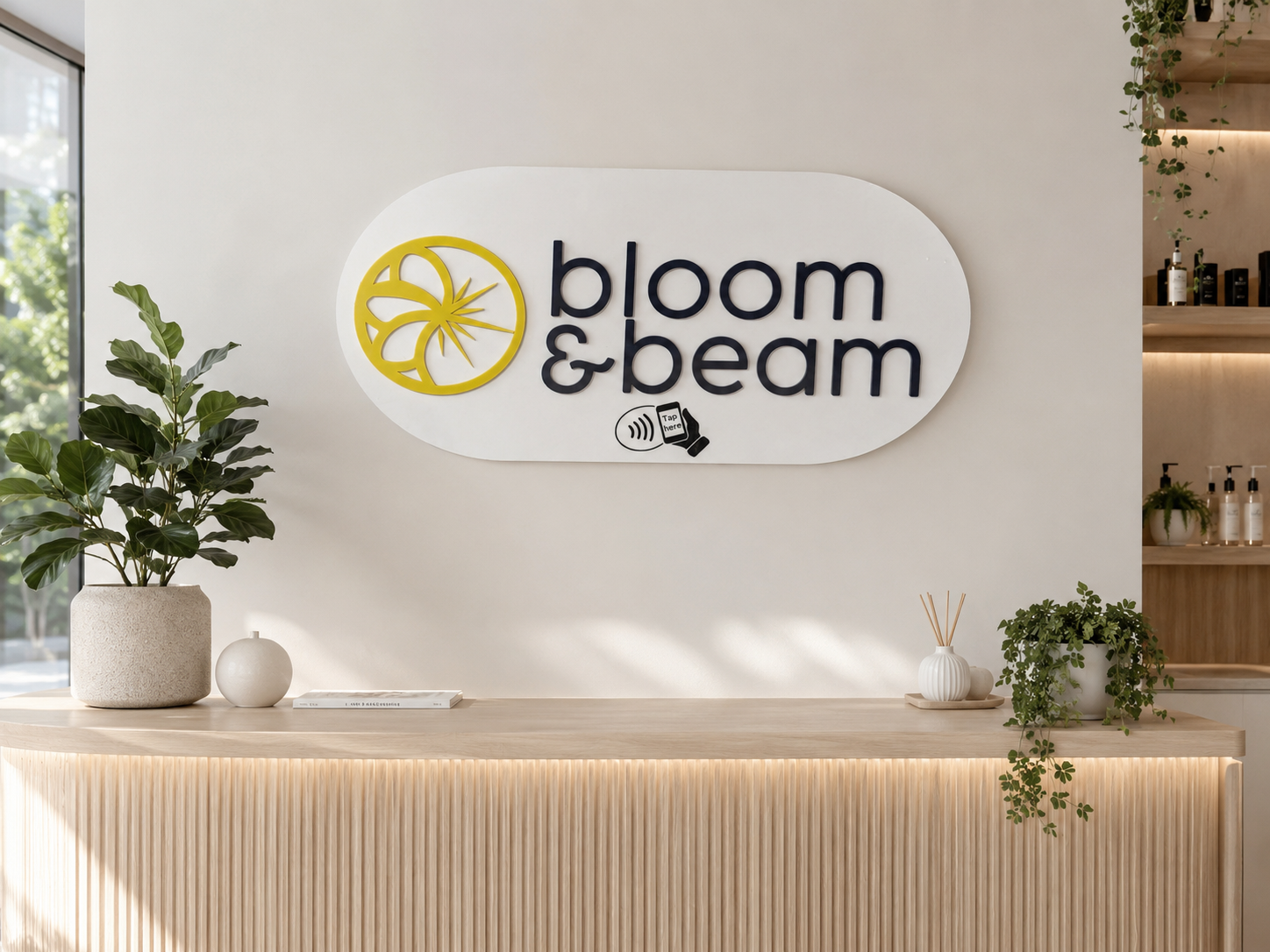 NFC-Enabled Custom Business Wall Sign - Deposit