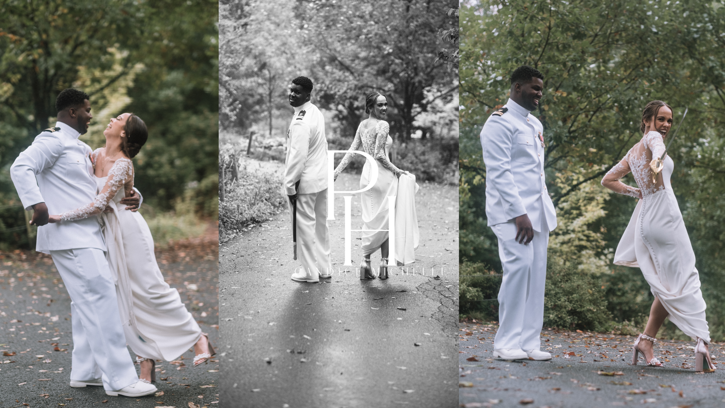 A couples wedding portrait by Baltimore Maryland wedding photographer Candice Michelle Portrait House