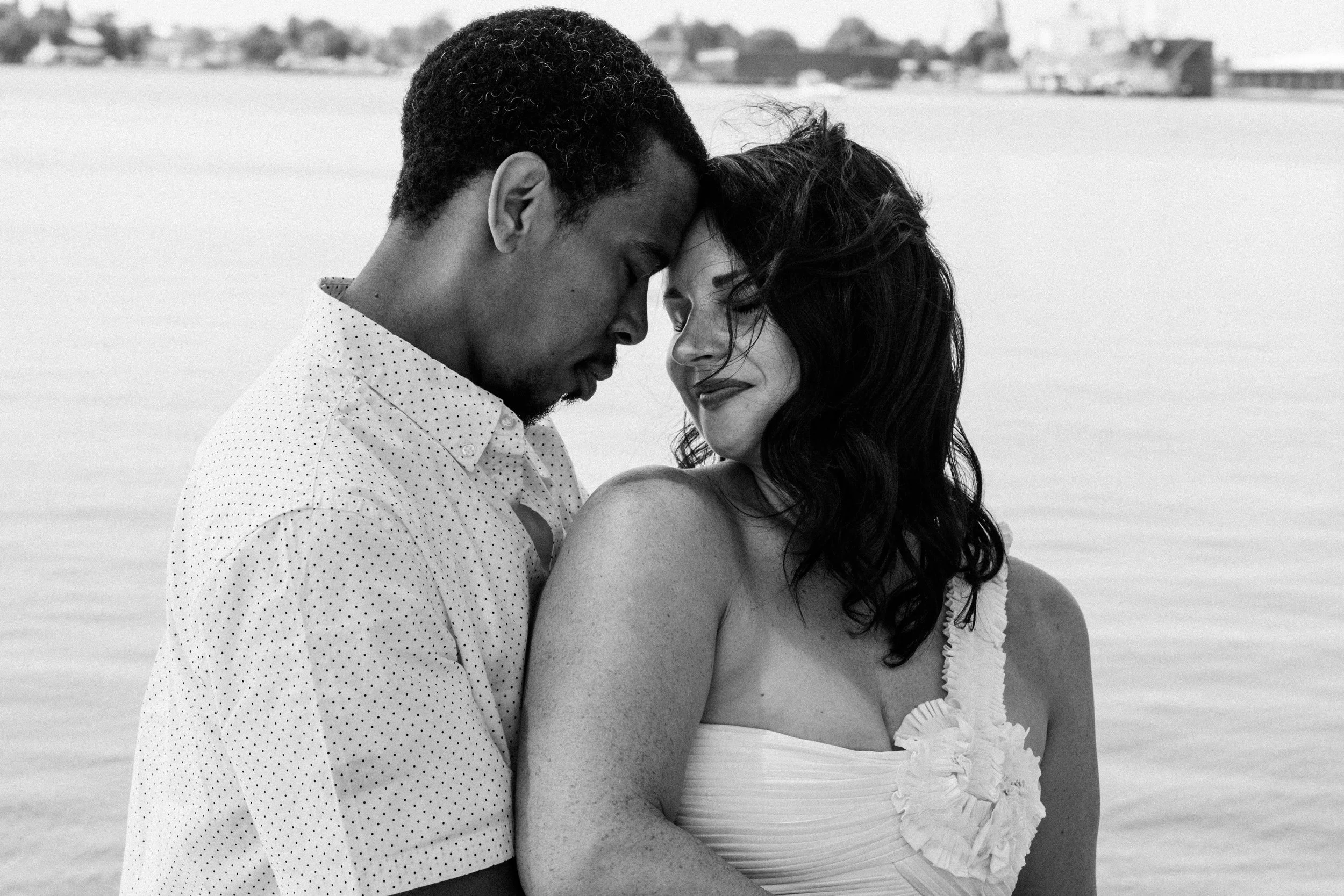 A couples portrait by Baltimore Maryland wedding photographer Candice Michelle Portrait House