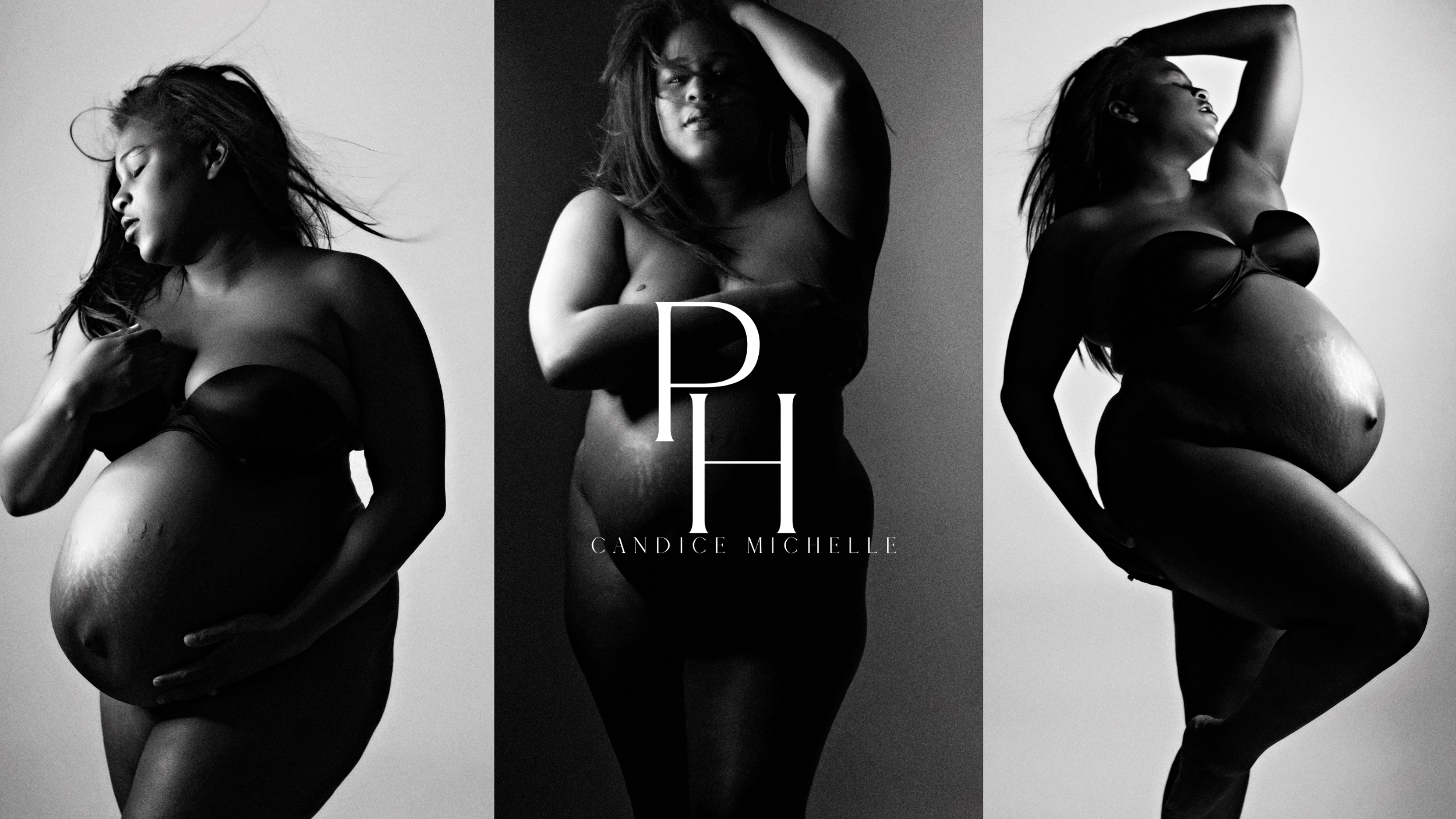 A woman's maternity portrait by Baltimore Maryland portrait photographer Candice Michelle Portrait House