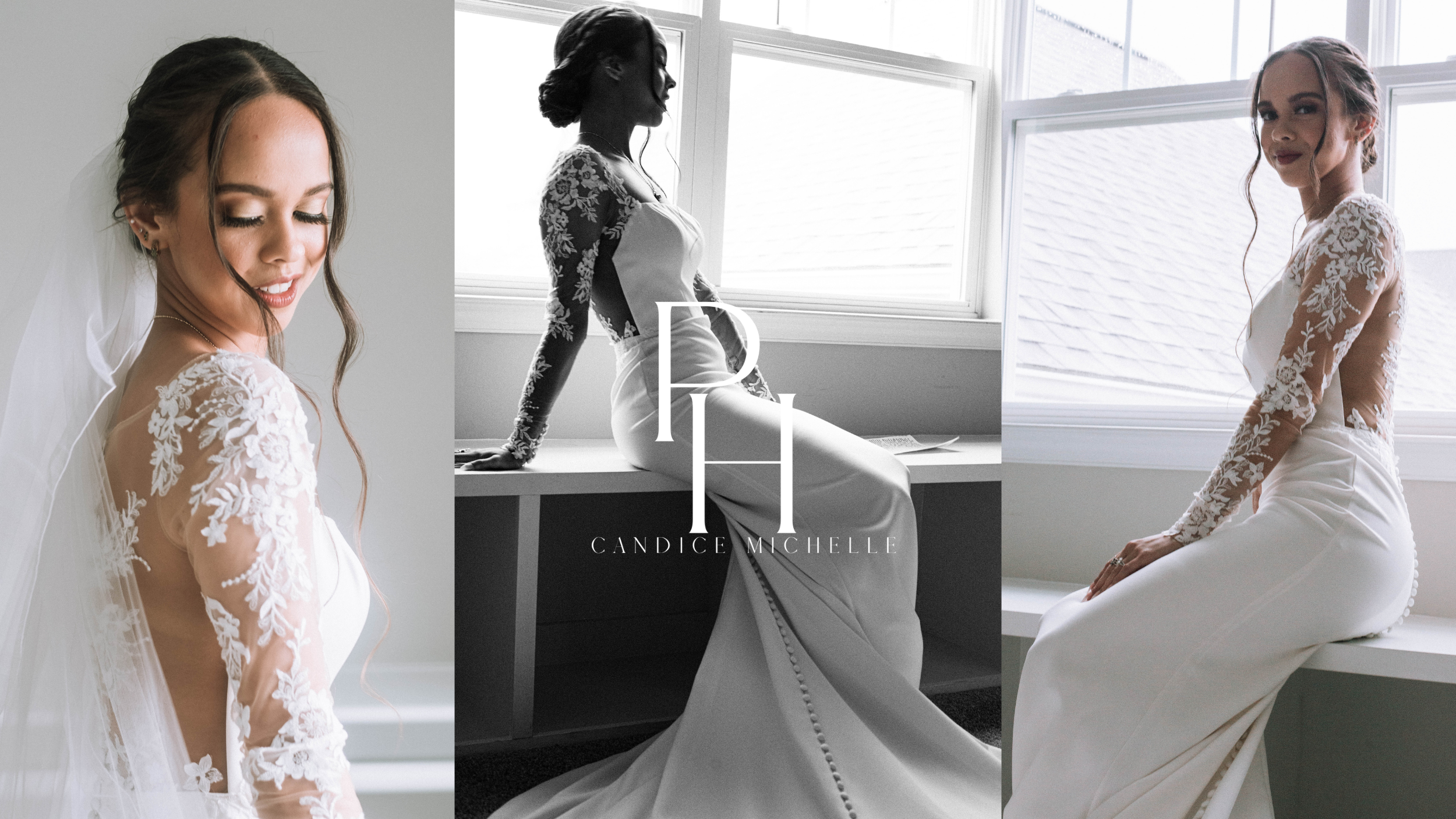 A bridal  portrait by Baltimore Maryland wedding photographer Candice Michelle Portrait House