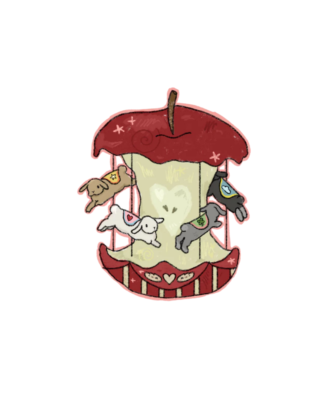 Apple Carousel Sticker