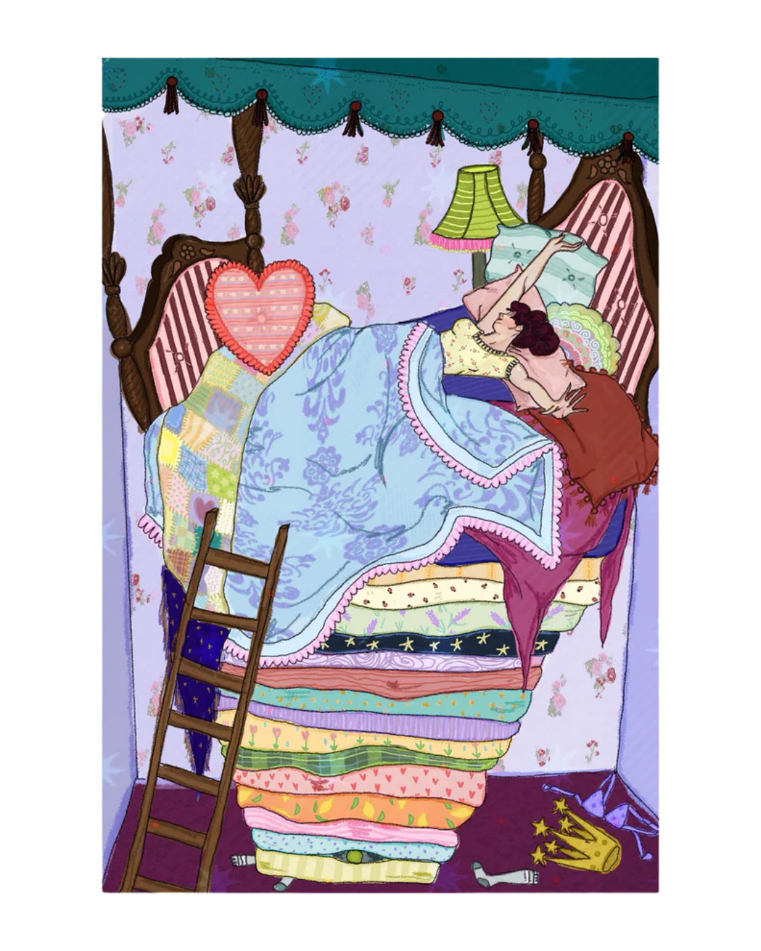 Princess & The Pea Postcard