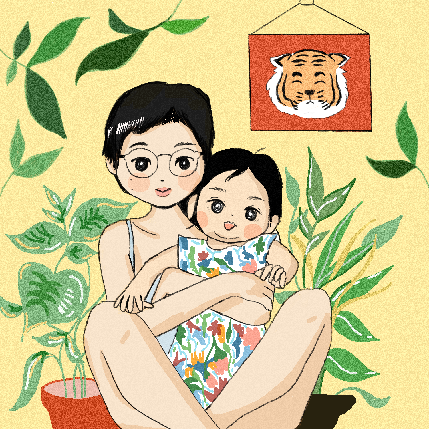 Kristie Song, Helen and S, Digital Illustration, 2023.png