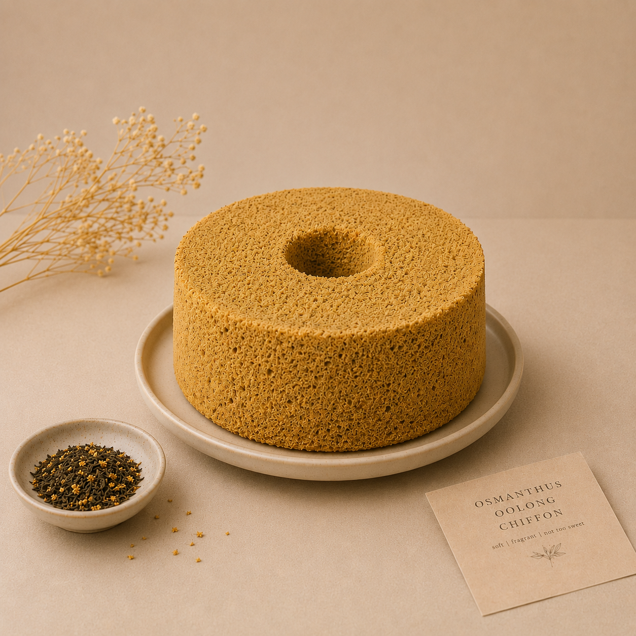Osmanthus Oolong Chiffon Cake (6" / 8")
