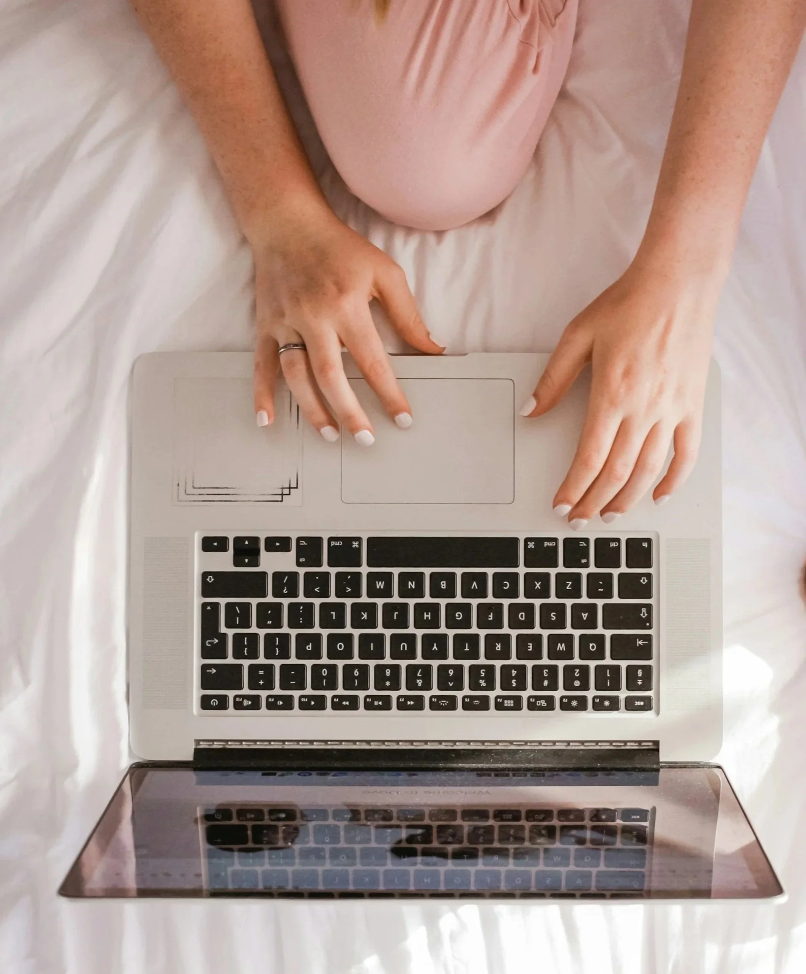 person on laptop