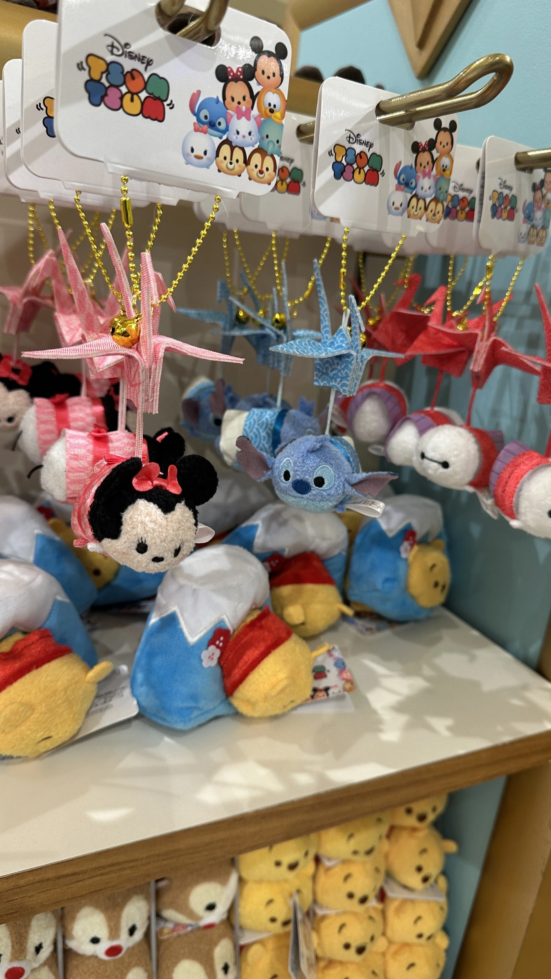 Japanese inspired plushie toys at the Disney store in the Ispiriaki mall near the Tokyo Disney resort..
