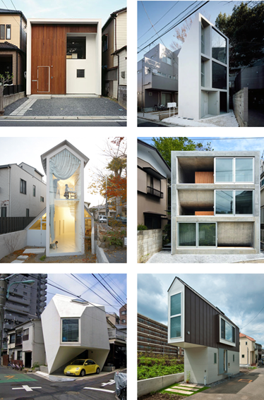 A collection of 6 different and unique Japanese homes.