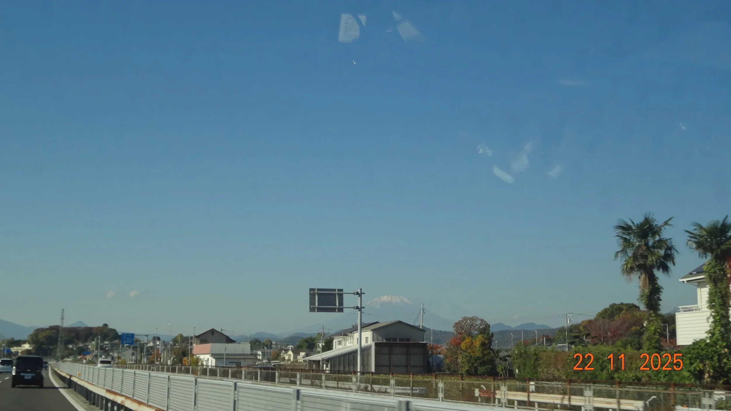 View of Mt Fuji on the drive to Hakone.