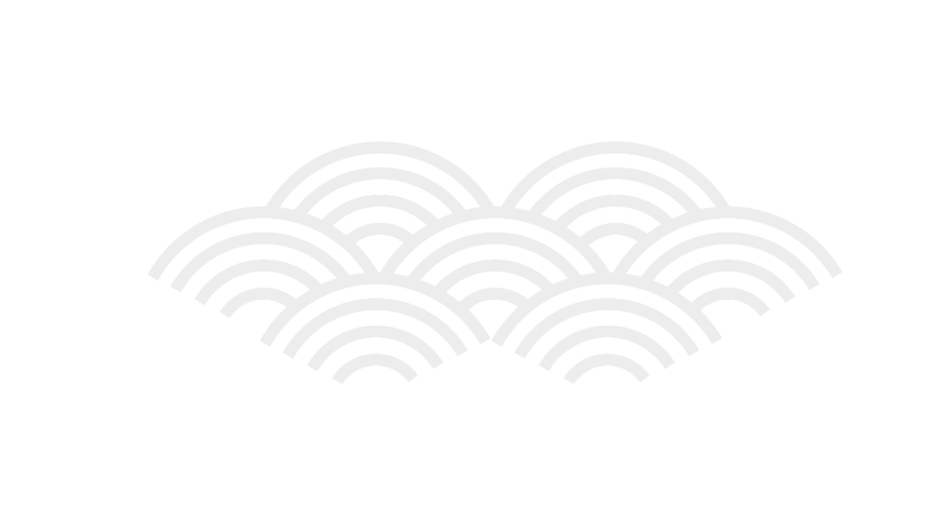 Line drawing pattern of clouds often found in Japanese art.