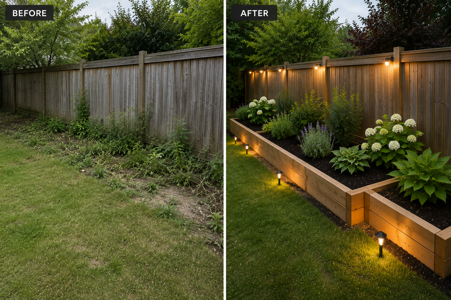 Garden cleanup and outdoor maintenance services.”