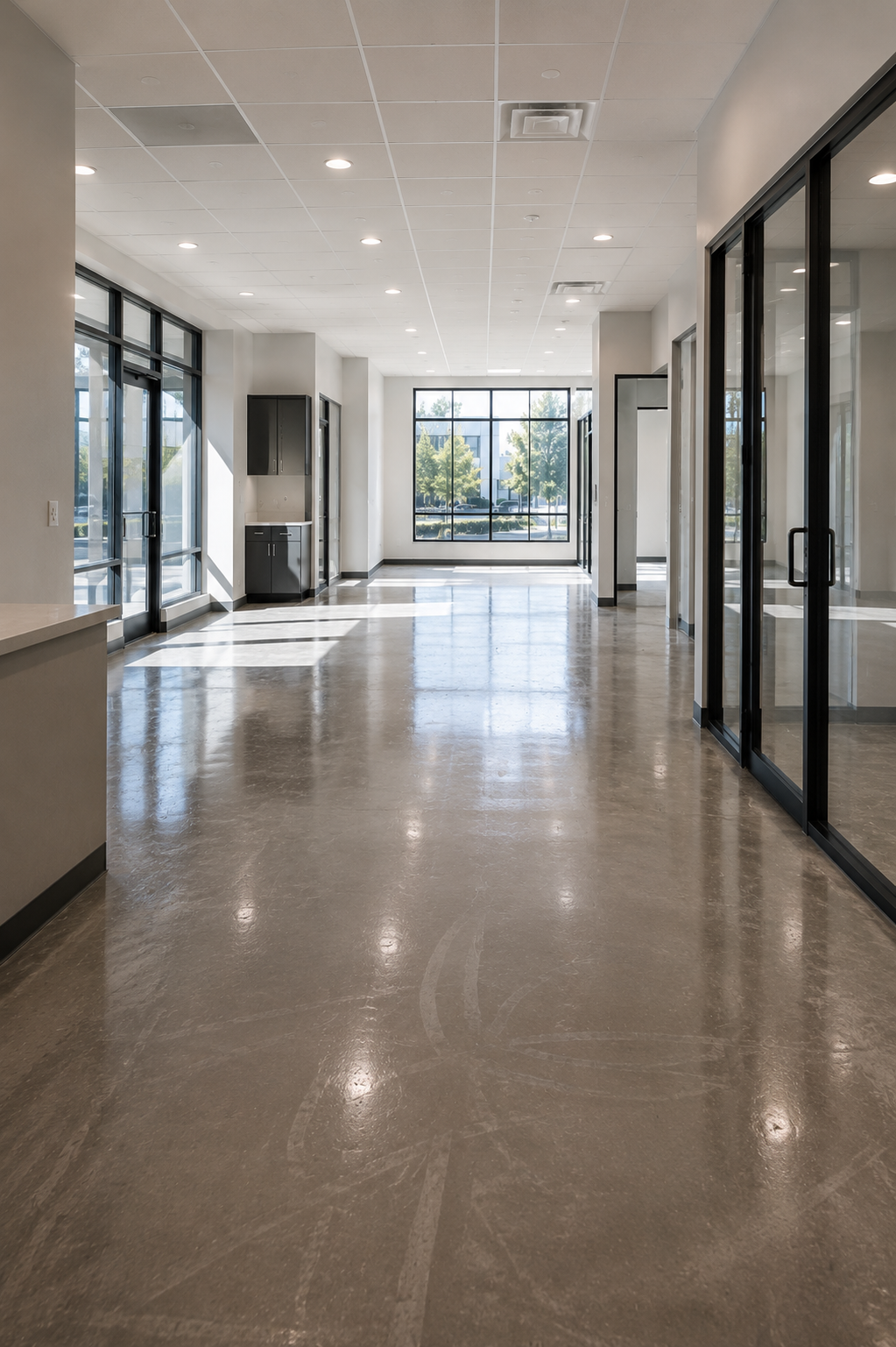 Commercial cleaning service in Nanaimo modern office interior