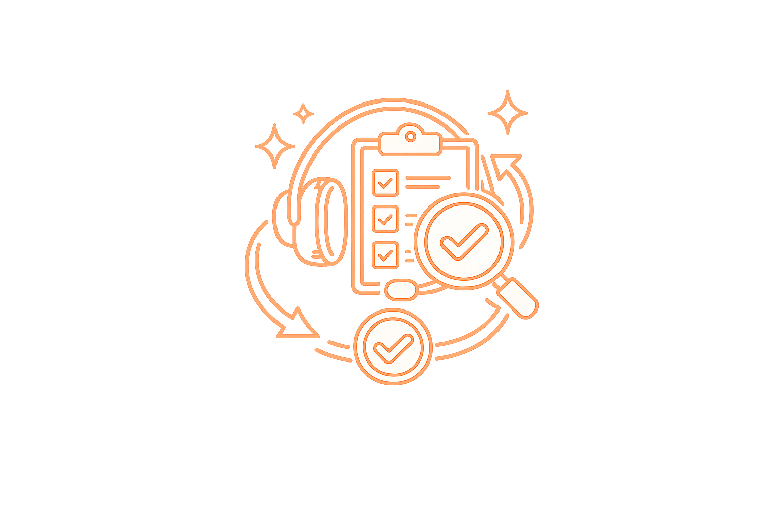 Easy booking and customer support icon.