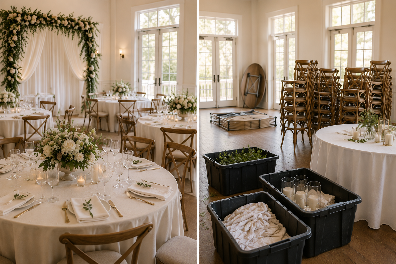 Event setup and takedown services in Nanaimo BC