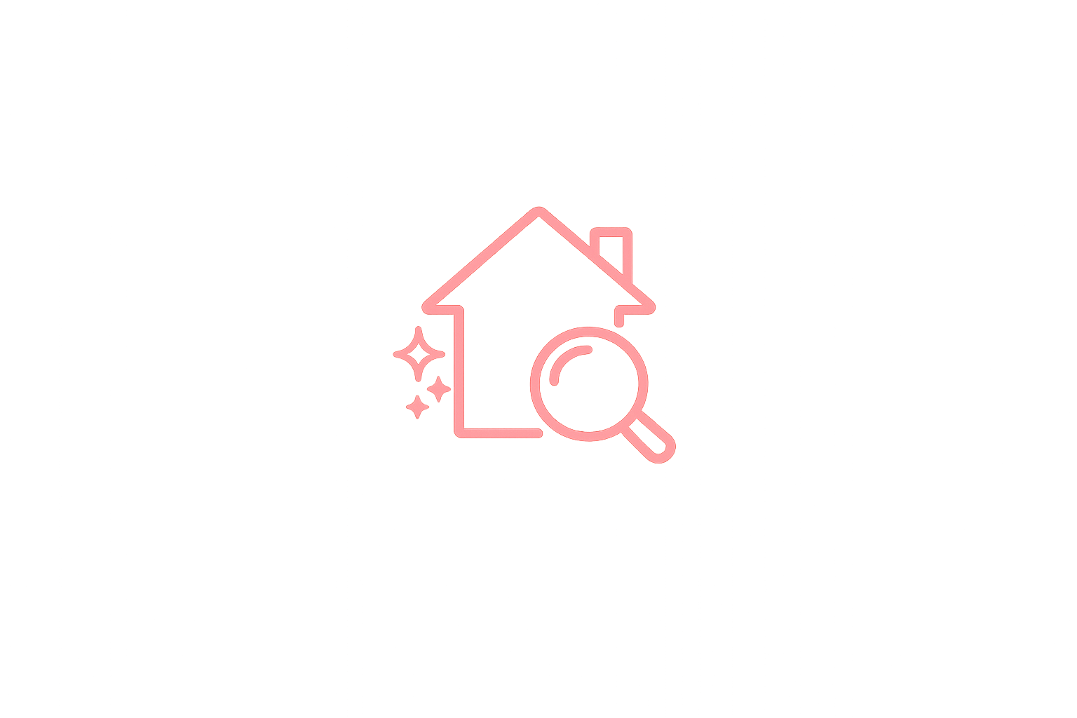 Detailed home cleaning and inspection icon
