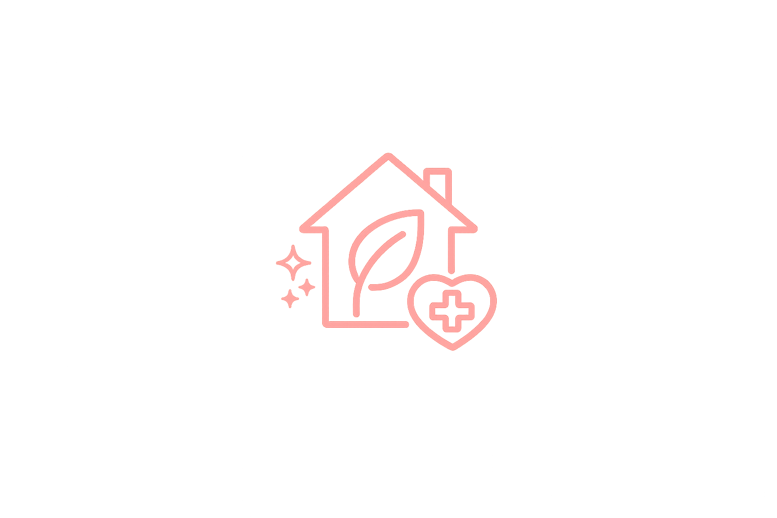 Eco-friendly residential cleaning services icon.