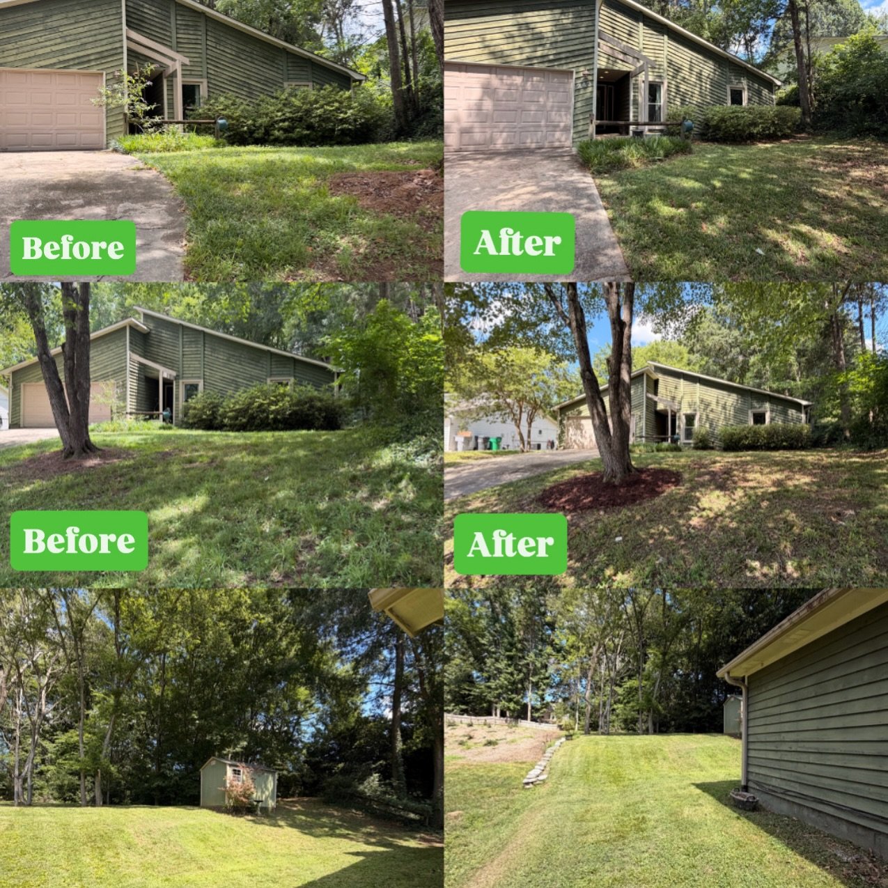 Curb appeal, upgraded. 🌱⚡️ 
📍Serving Charlotte &amp; surrounding areas.
📩 DM us or visit Hines-Electric.com for a free estimate. #CharlotteLawnCare #CharlotteNC #LawnGoals #SmallBusiness #hineselectric