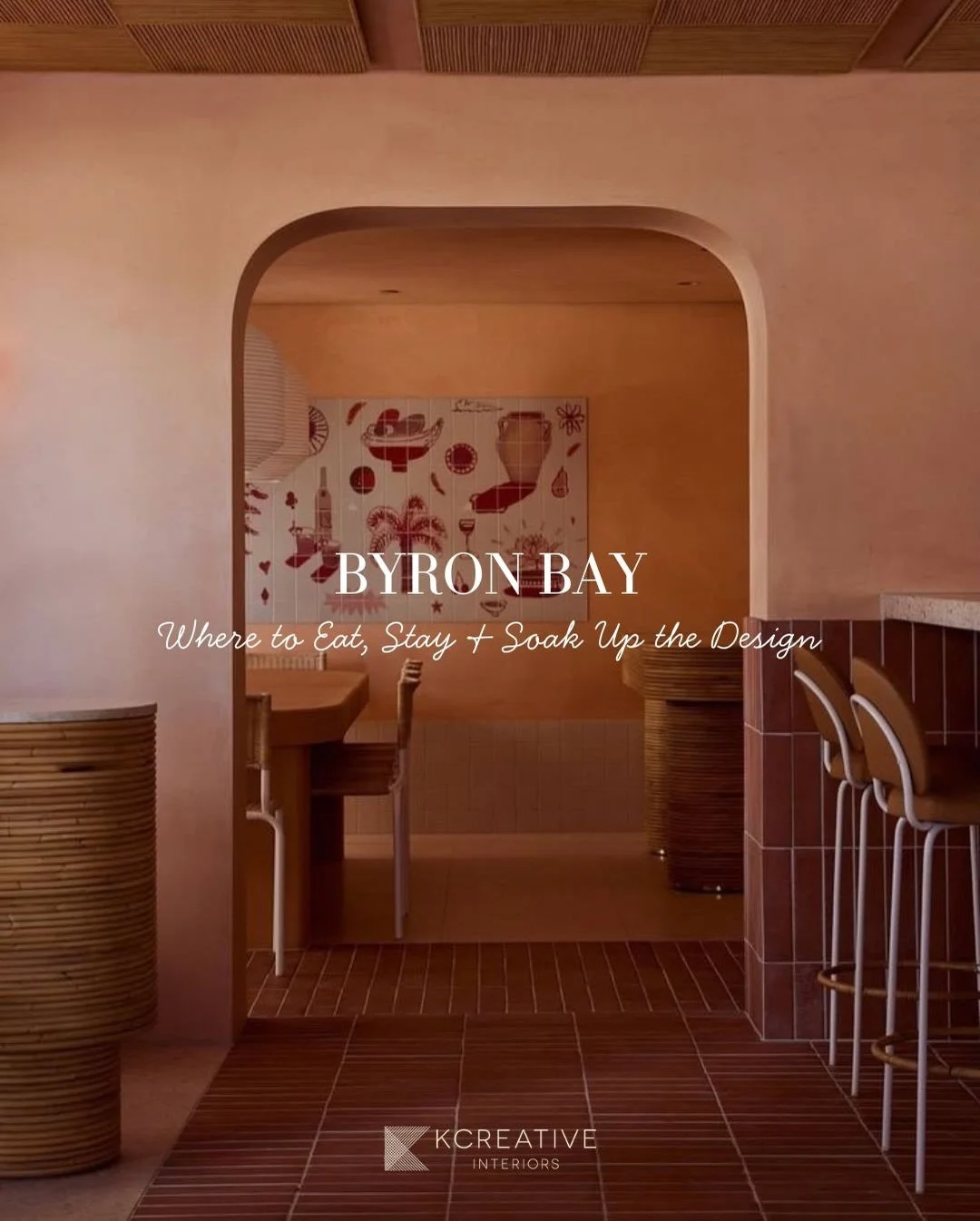 Byron Bay | Where to eat, stay &amp; soak up the design🌴 

A curated guide to some of my favourite spots around town designed for slow mornings, long lunches, and coastal wandering.

👉🏽 Swipe through to explore, and save for your next trip.
#kcrea