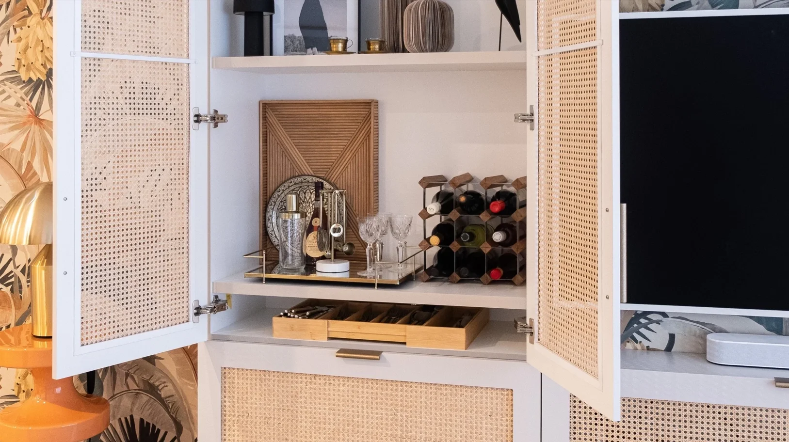 Lotus House Hidden Bar Cupboard .webp