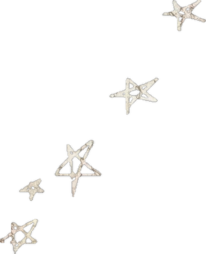 Several white starfish scattered on a black background.