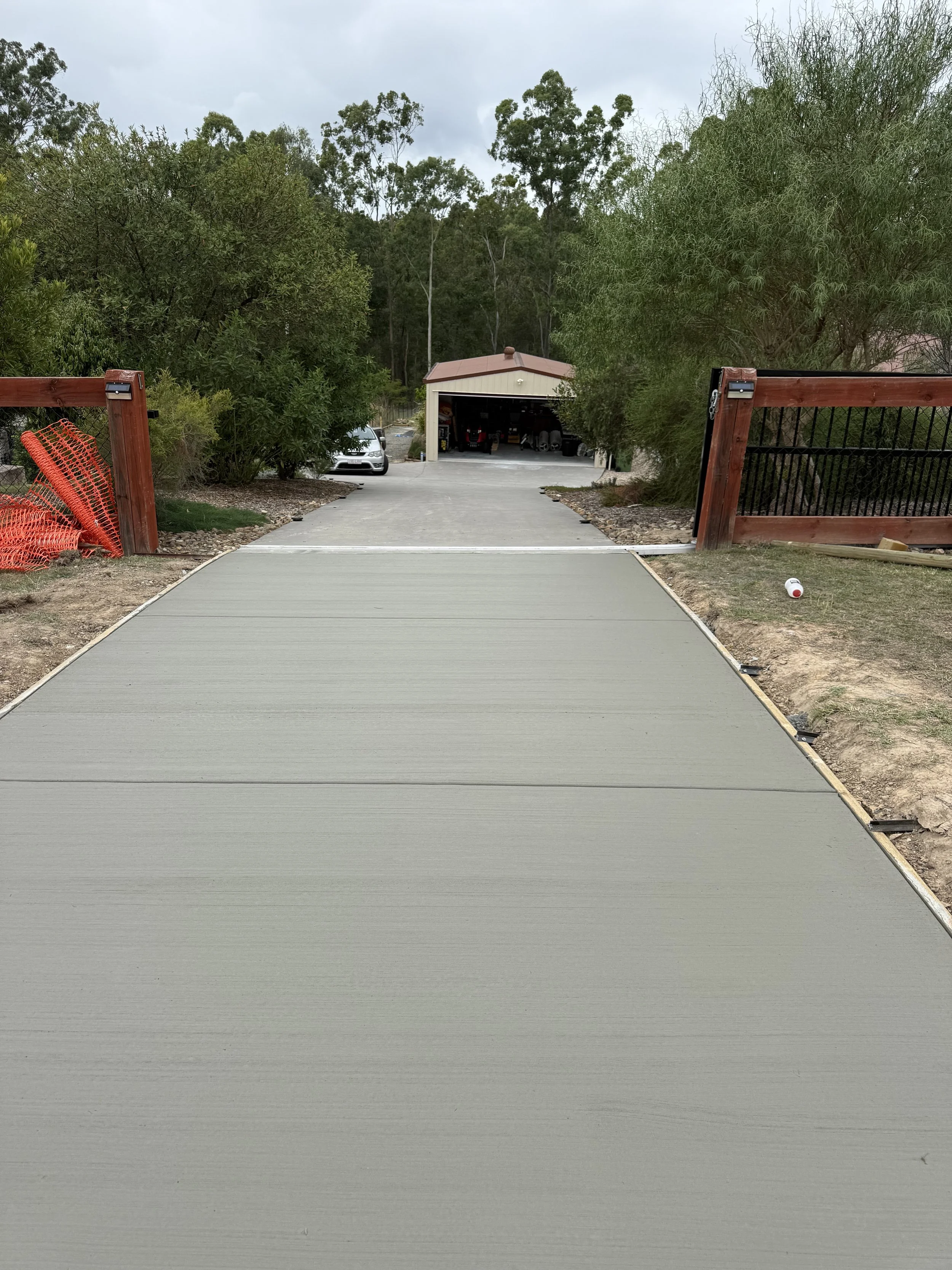 concrete driveway