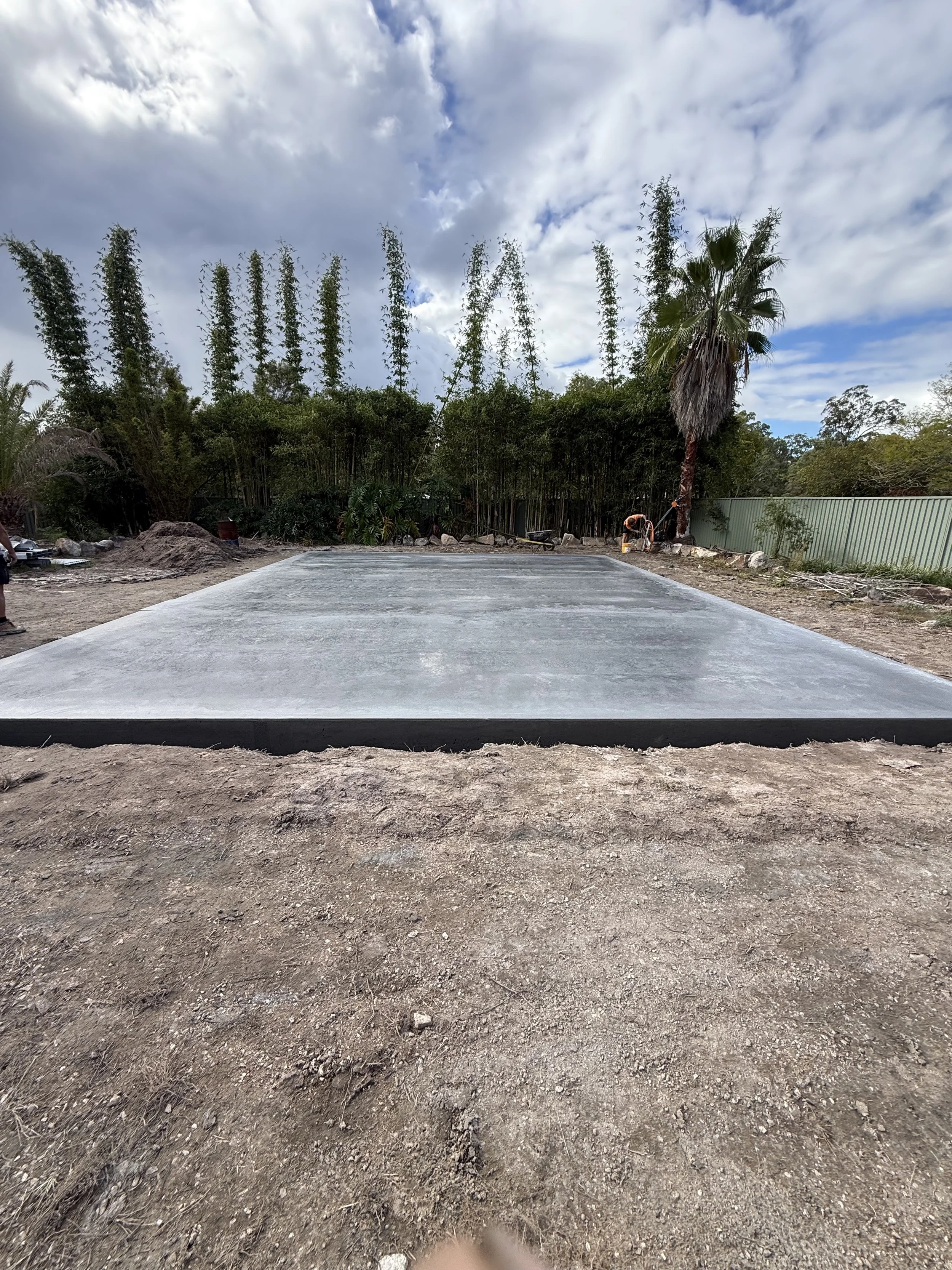 concrete shed slab