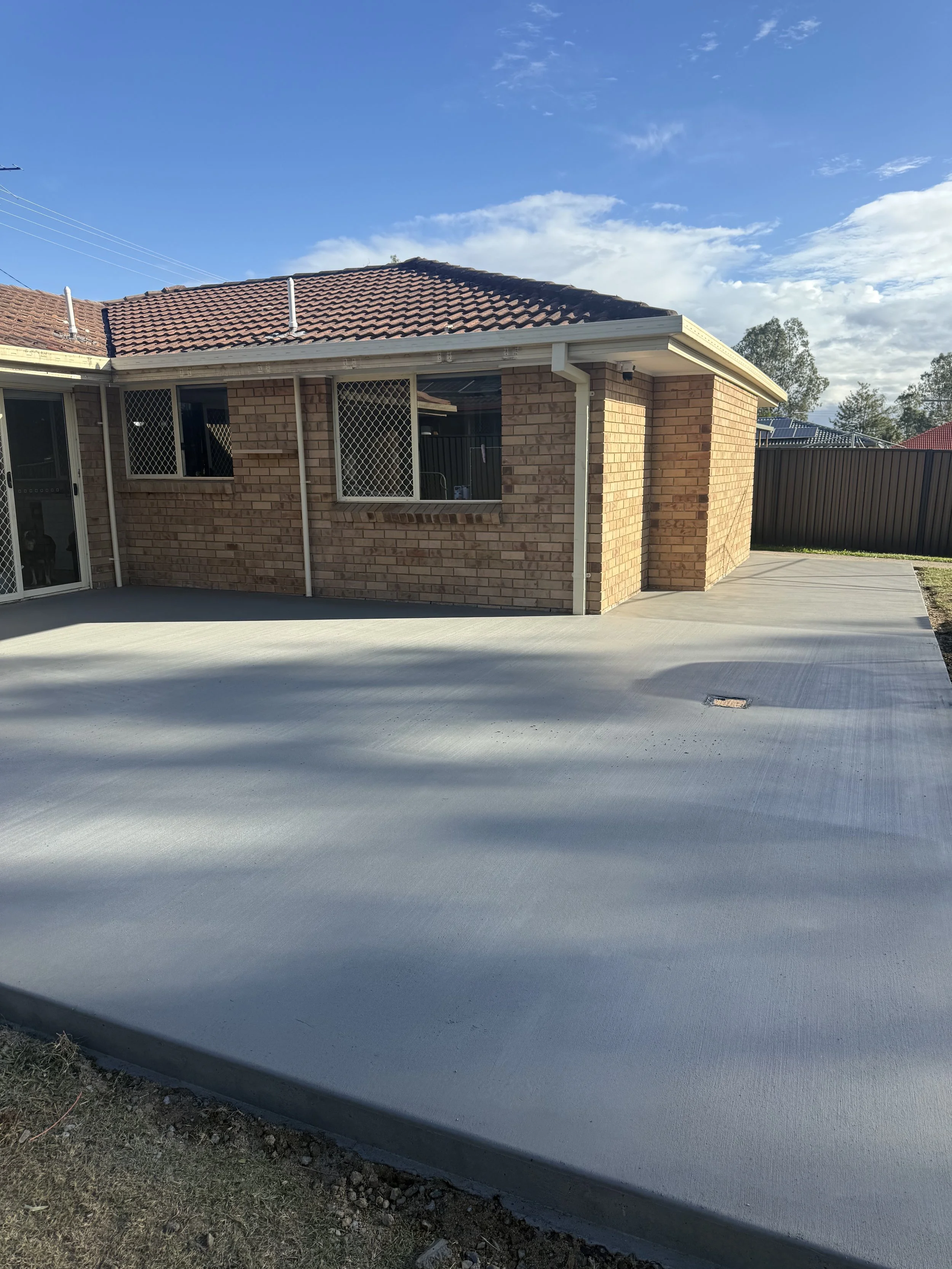 concrete patio