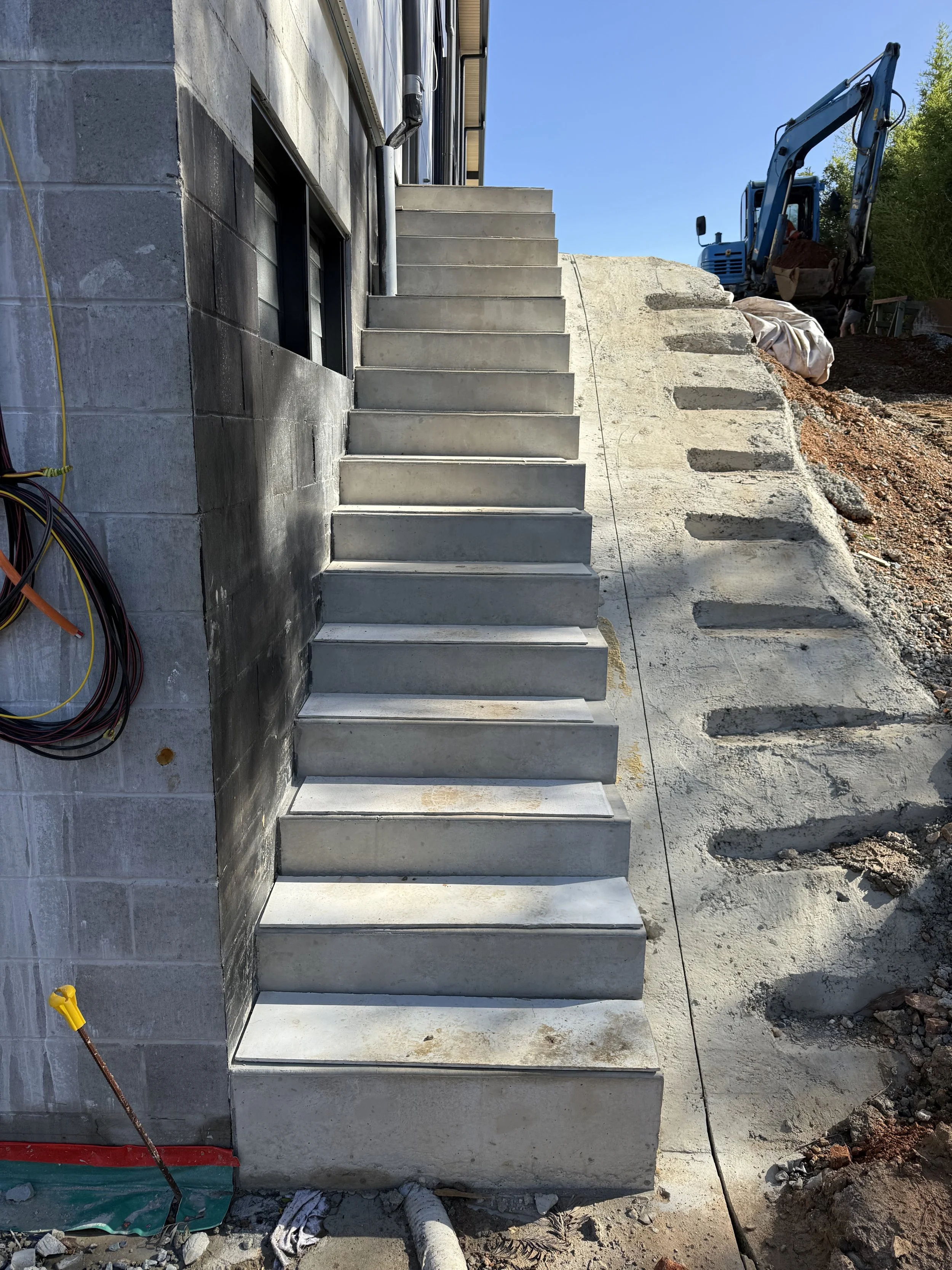 custom concrete stairs