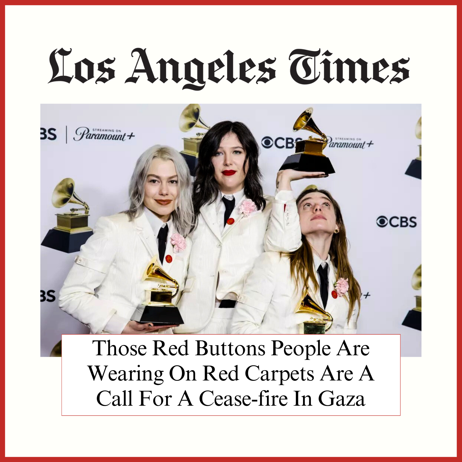 Los Angeles Times, Artists 4 ceasefire
