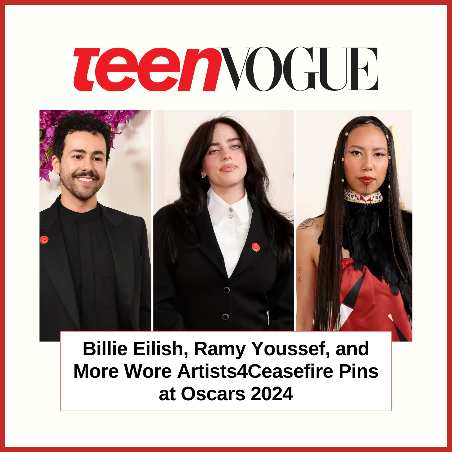 Teen Vogue, Artists 4 ceasefire