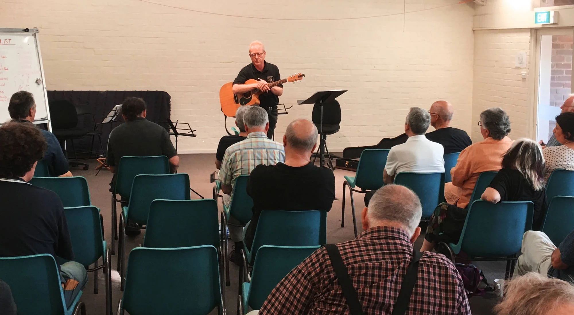 Playlist performance at a meeting of the Classical Guitar Society Sydney