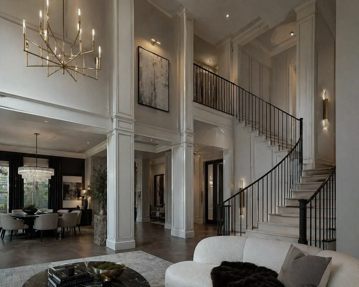 LUXURY ALPINE NEW JERSEY HOME FULL SCOPE INTERIOR PAINT INTERIOR DESIGN WALLS