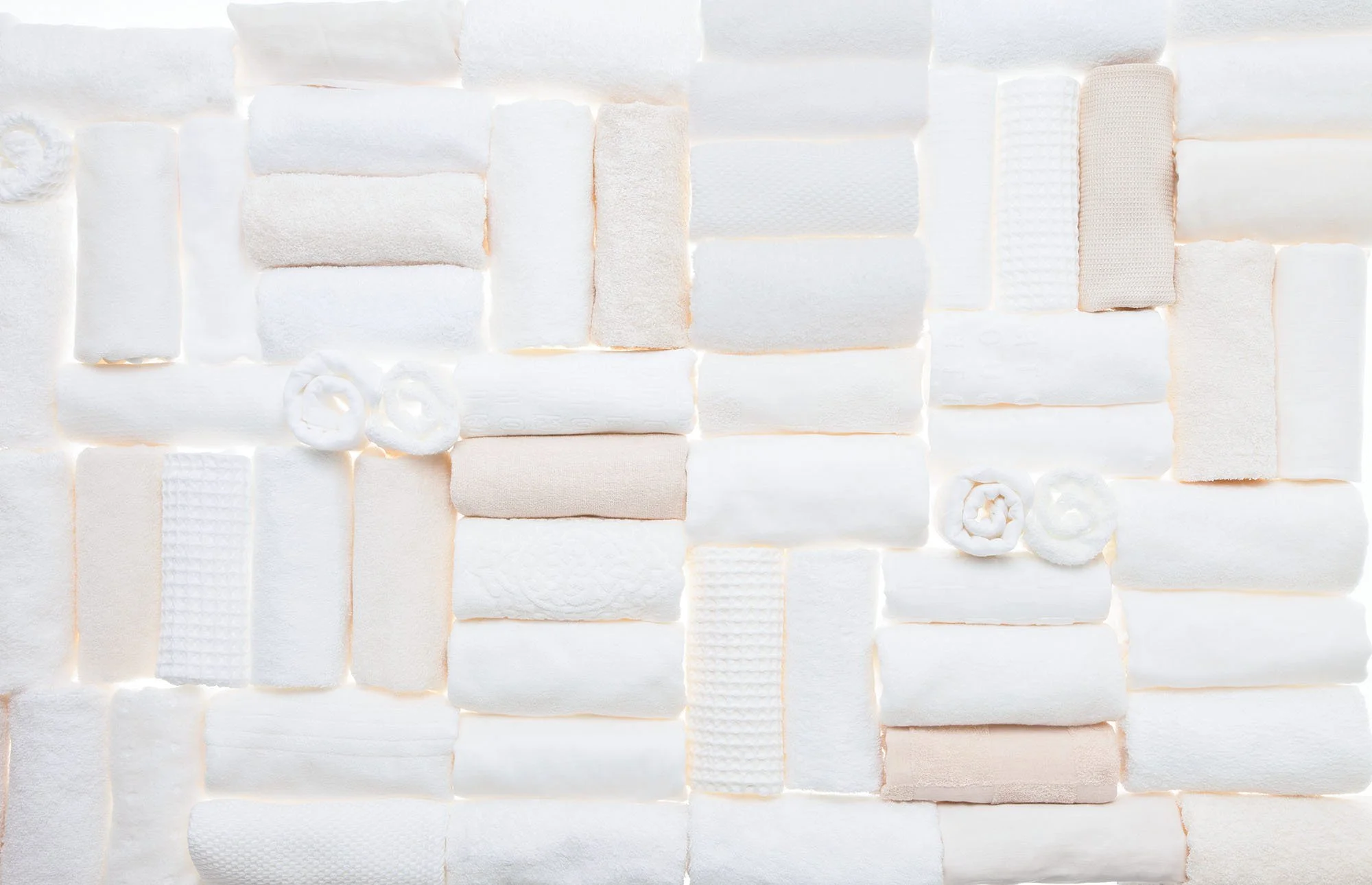 UCHINO white shiawase blissful Towels USA waffle