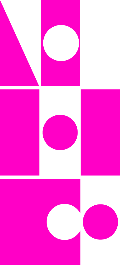 Native Habitat Co logo - pink geometric shapes