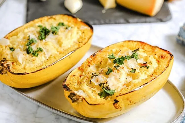 spaghetti squash alfredo