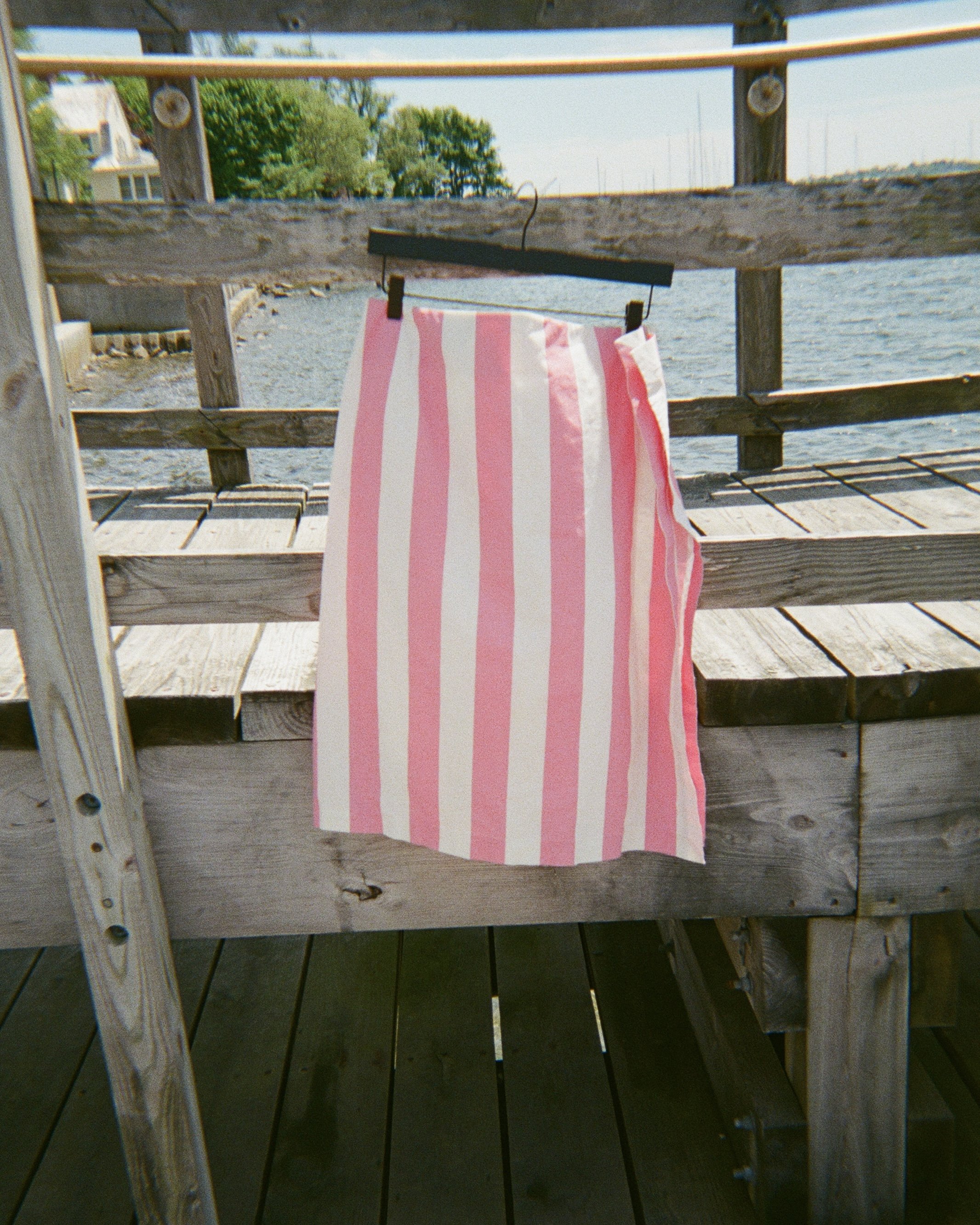 Jacquemus Striped Midi Skirt (Size M)