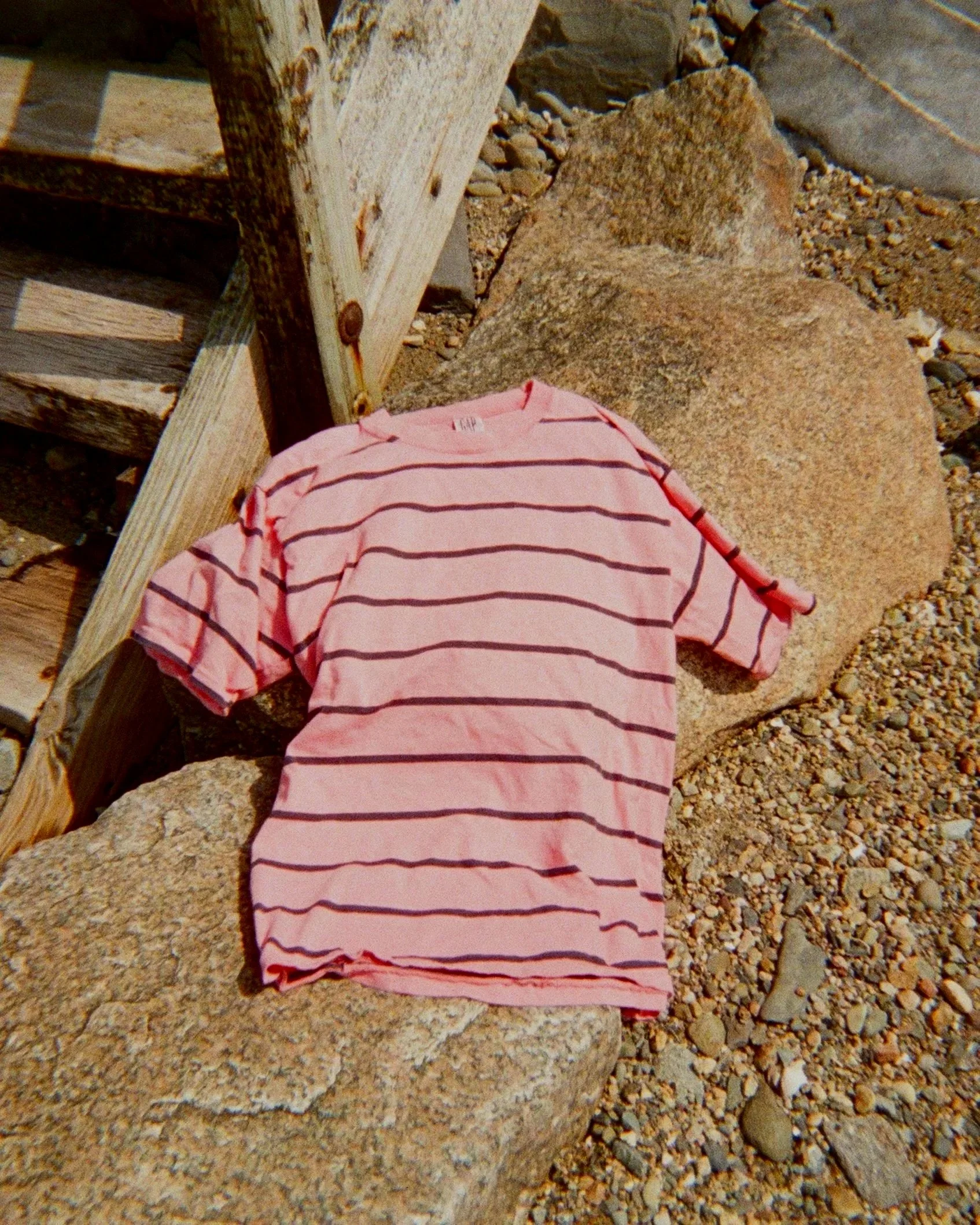 Vintage Gap Striped Tee (Size XL)