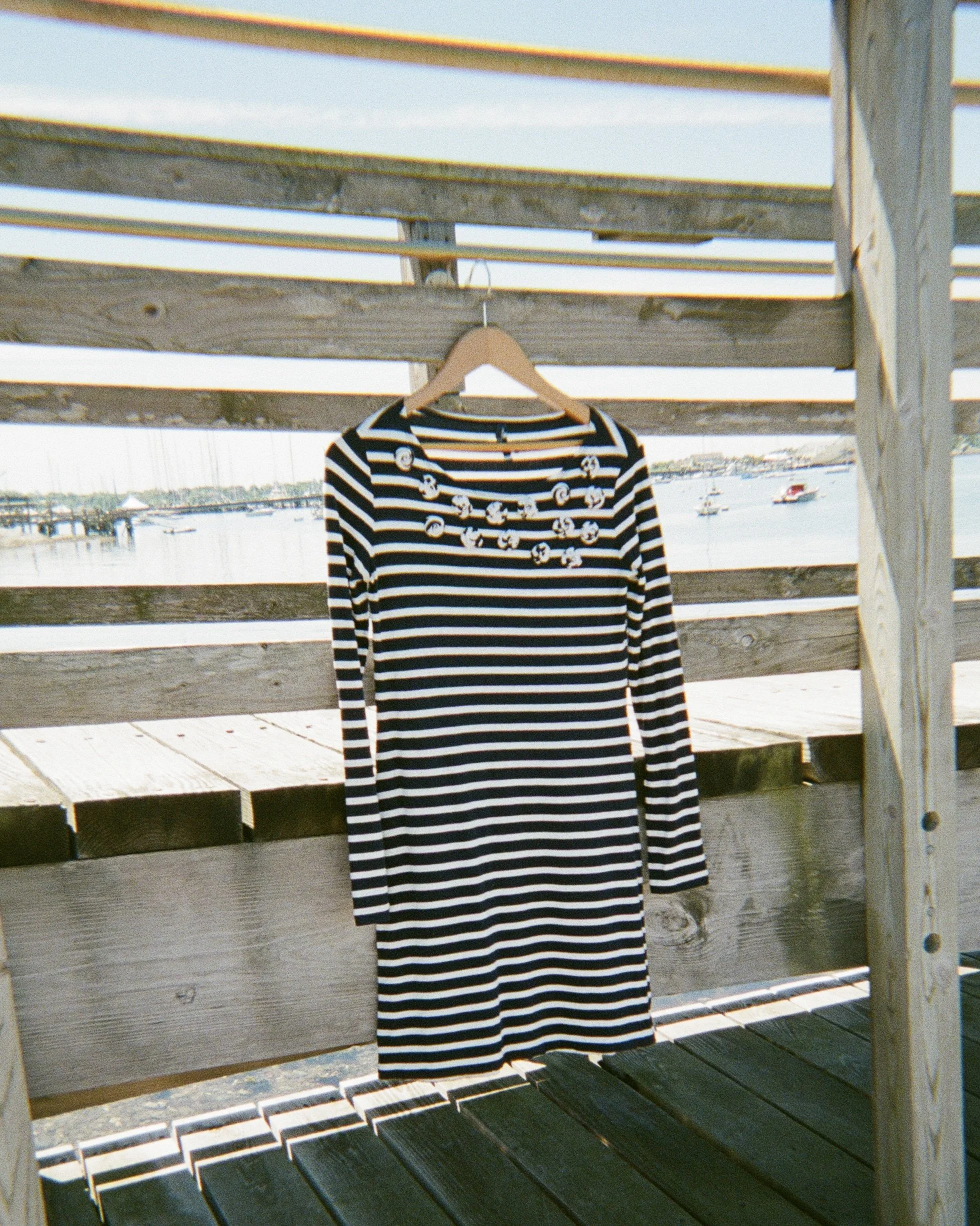 Saint James Striped Dress with Rosettes (XS/S)
