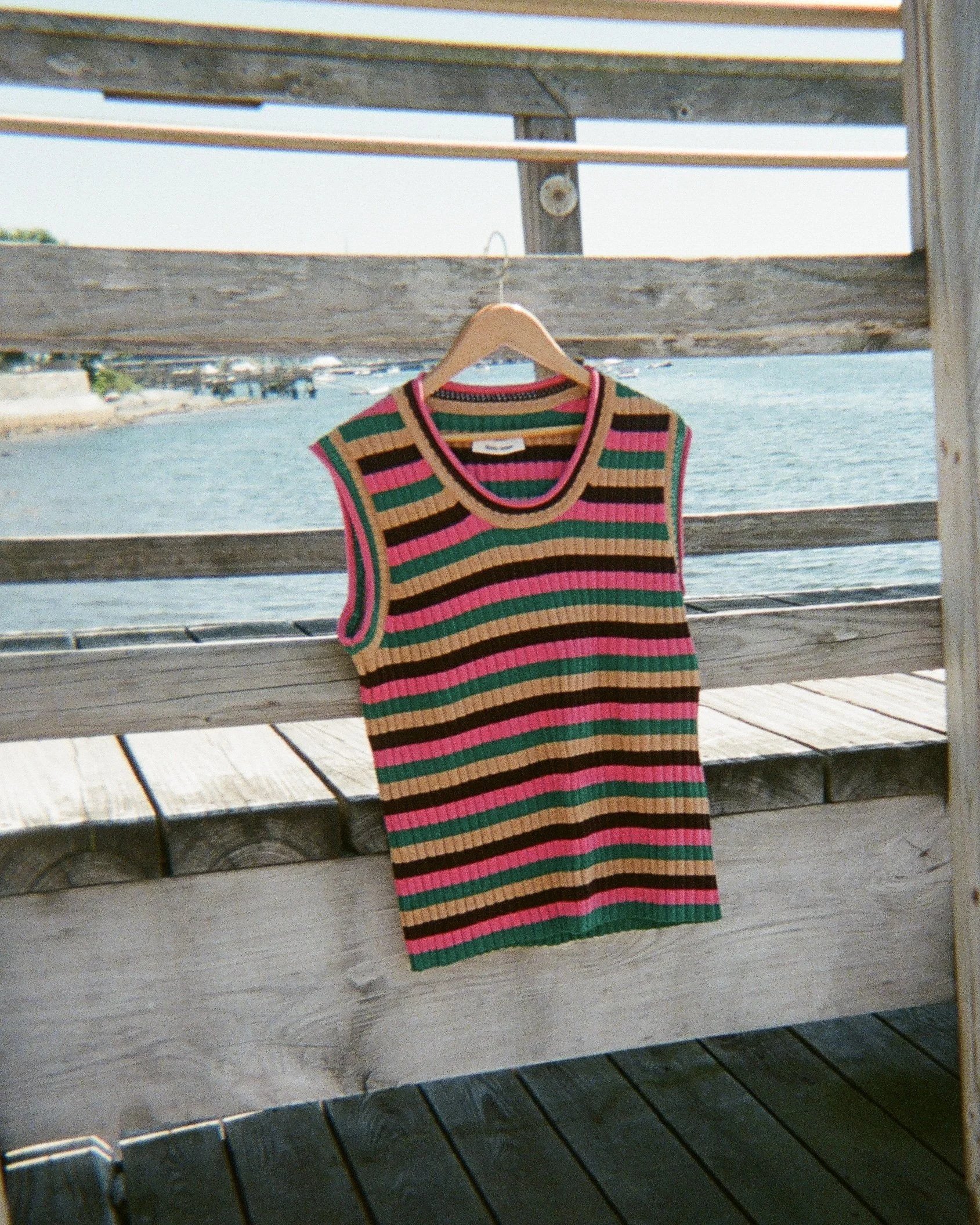 WALES BONNER STRIPED WOOL TOP (SIZE XXL)